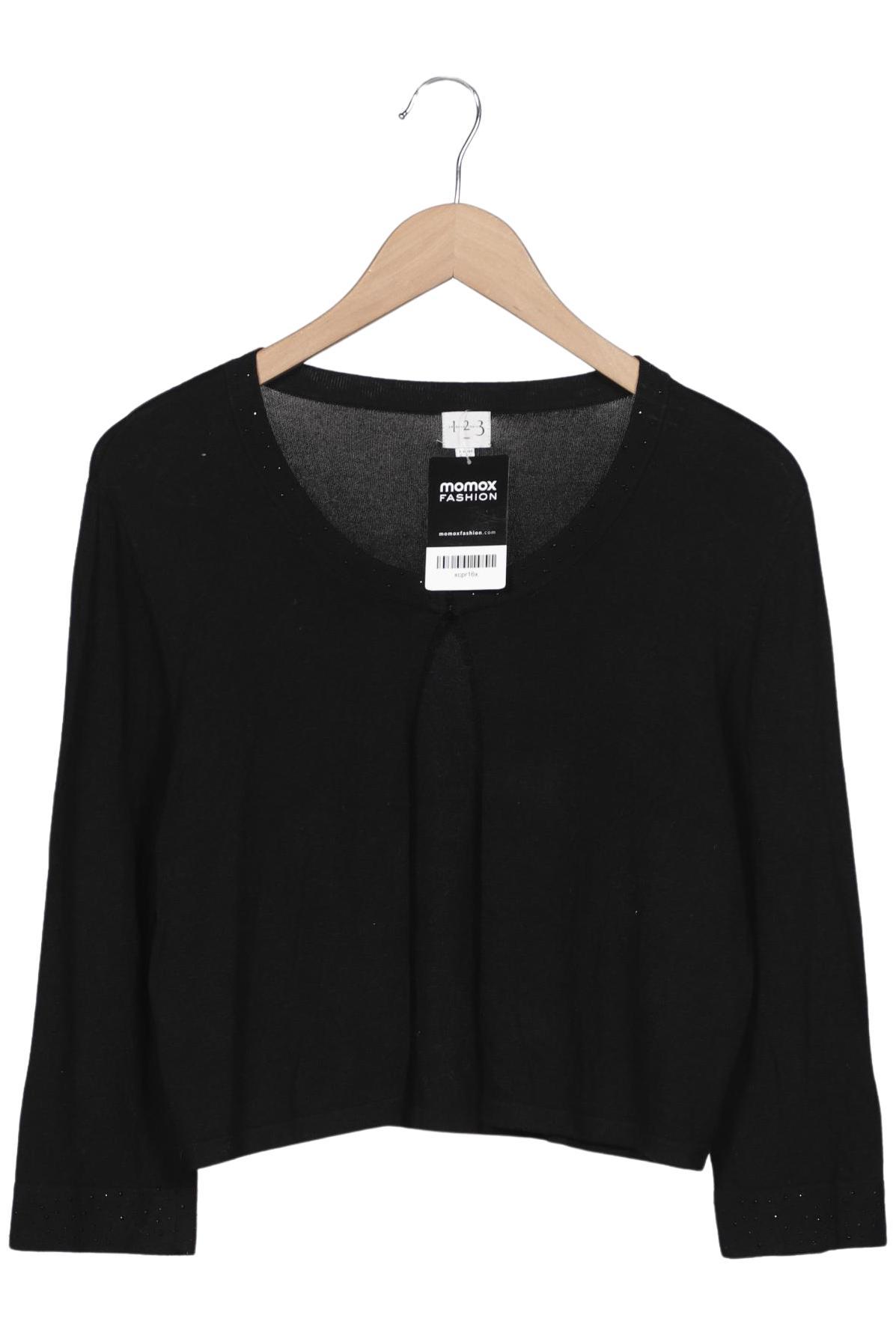 

1 2 3 Paris Damen Strickjacke, schwarz, Gr. 40