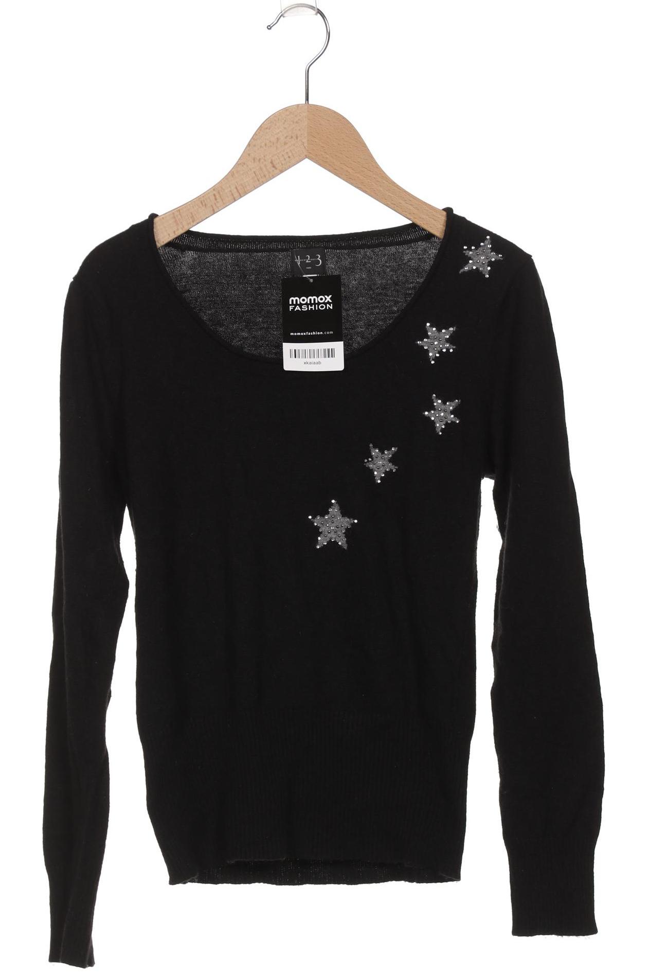 

1 2 3 Paris Damen Pullover, schwarz, Gr. 32