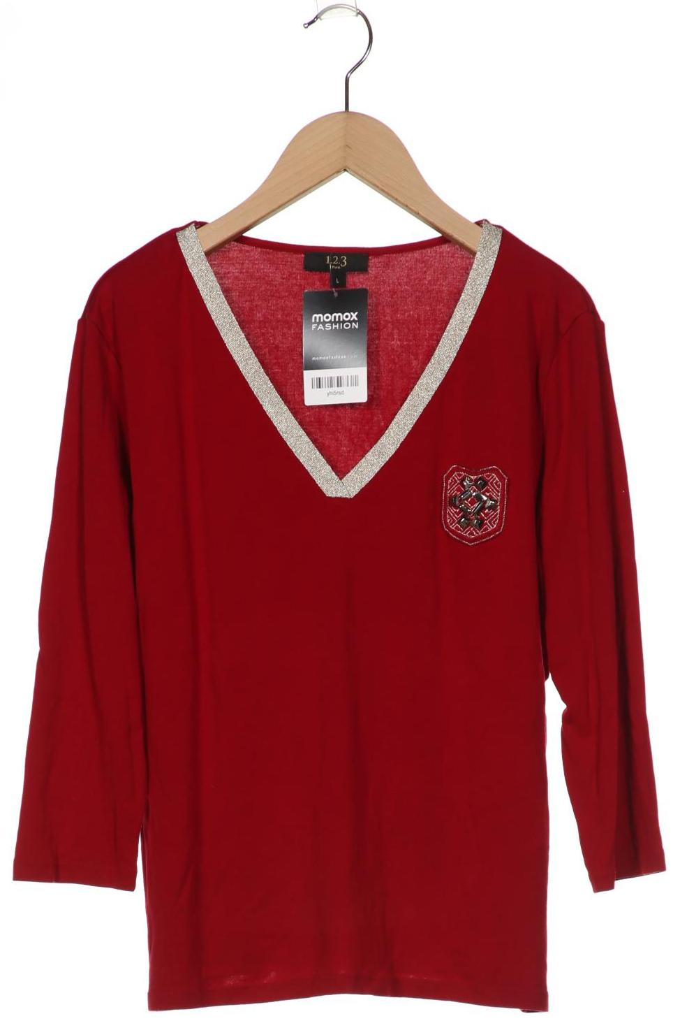 

1 2 3 Paris Damen Langarmshirt, rot