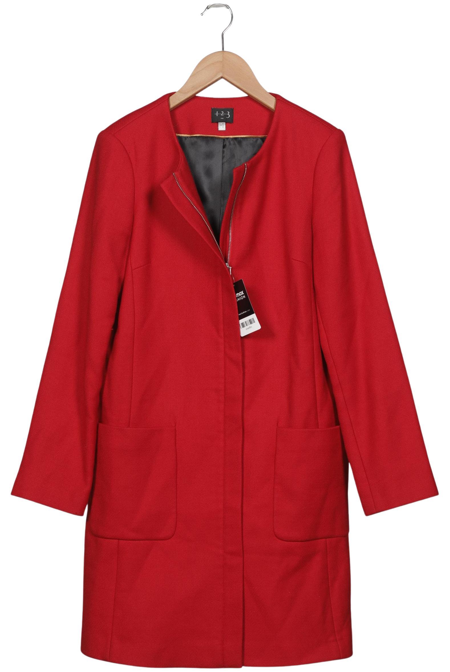 

1 2 3 Paris Damen Mantel, rot, Gr. 34