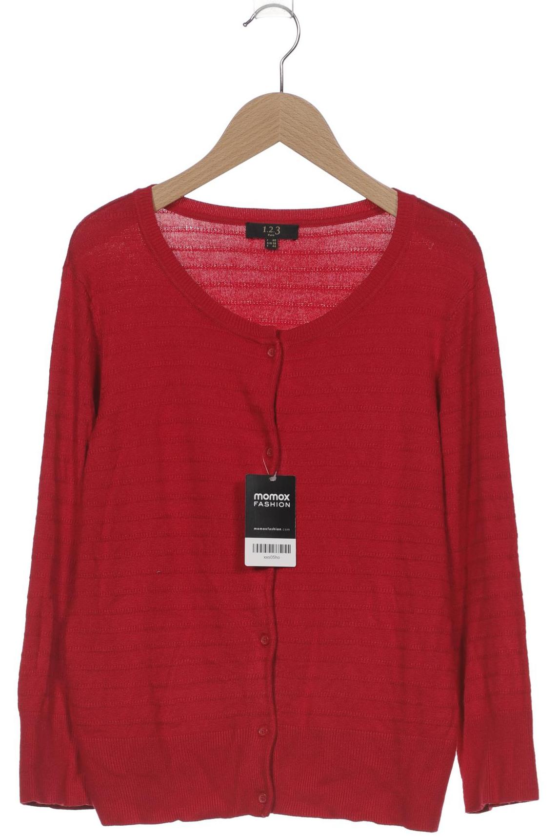 

1 2 3 Paris Damen Strickjacke, rot, Gr. 38