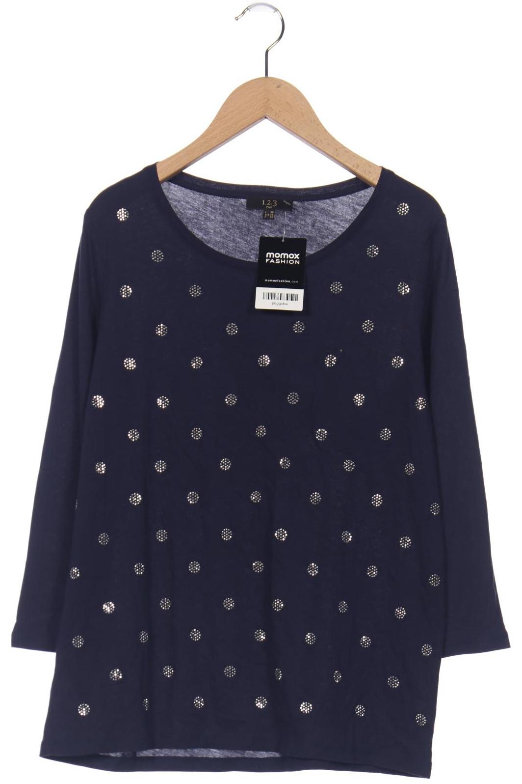 

1 2 3 Paris Damen Langarmshirt, marineblau, Gr. 36