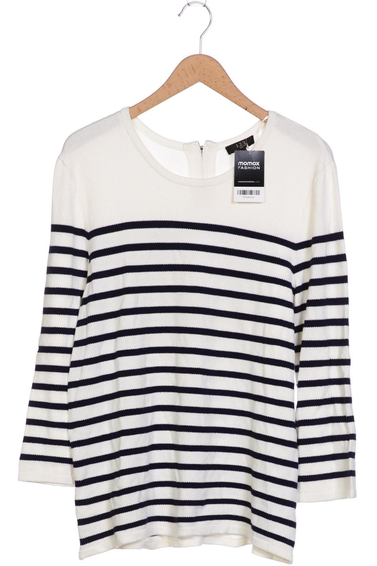 

1 2 3 Paris Damen Pullover, weiß, Gr. 44