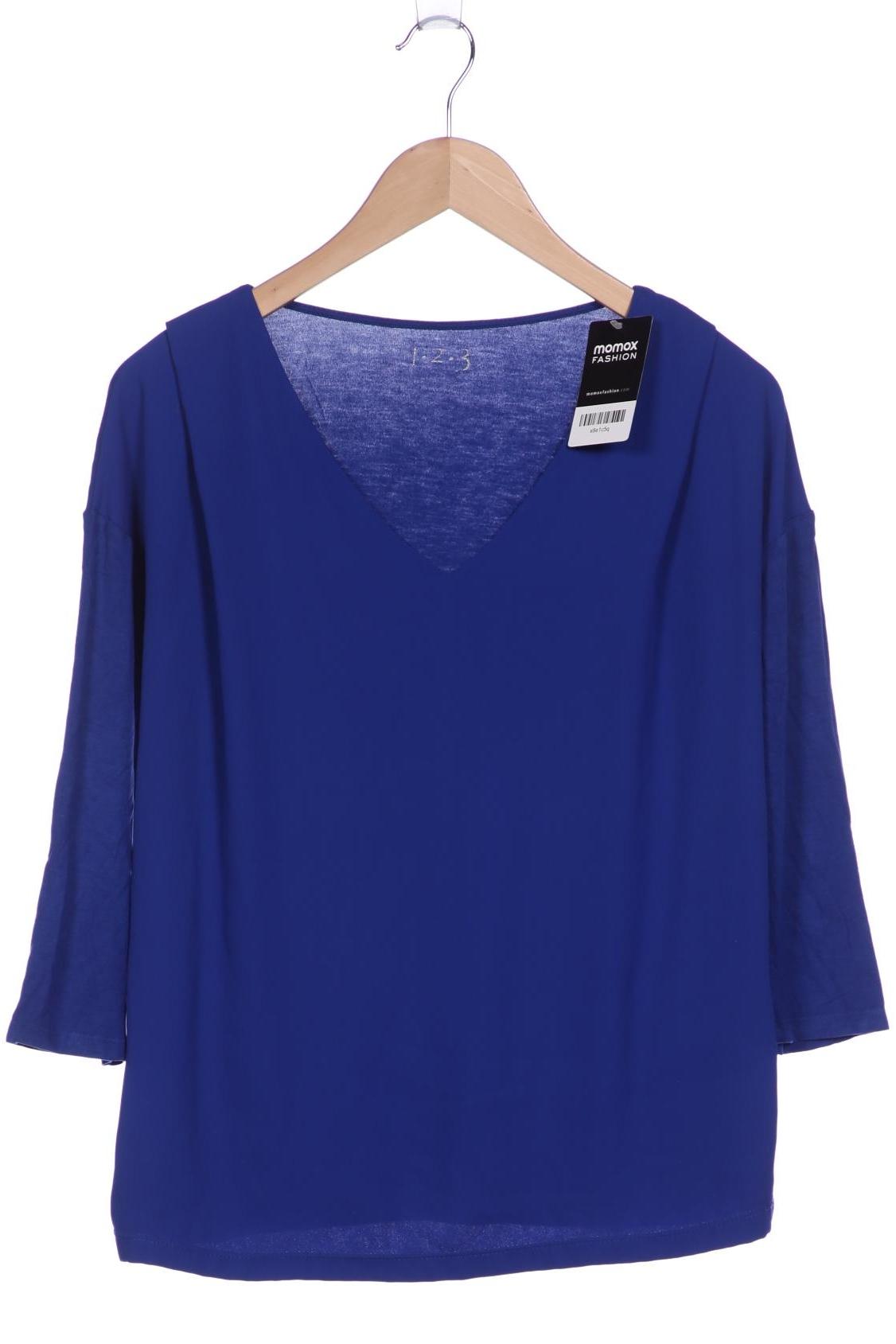 

1 2 3 Paris Damen Langarmshirt, blau, Gr. 36