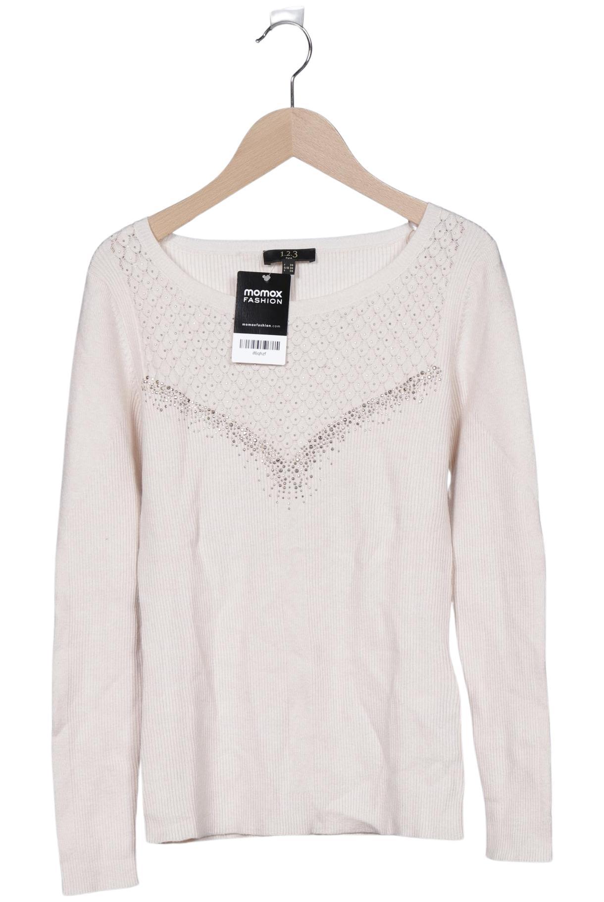 

1 2 3 Paris Damen Pullover, cremeweiß, Gr. 34