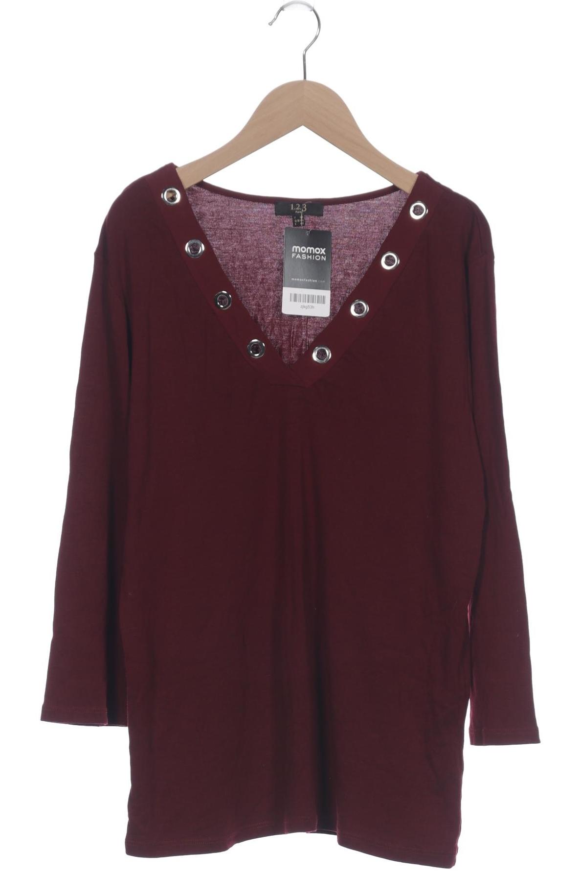 

1 2 3 Paris Damen Langarmshirt, bordeaux, Gr. 44