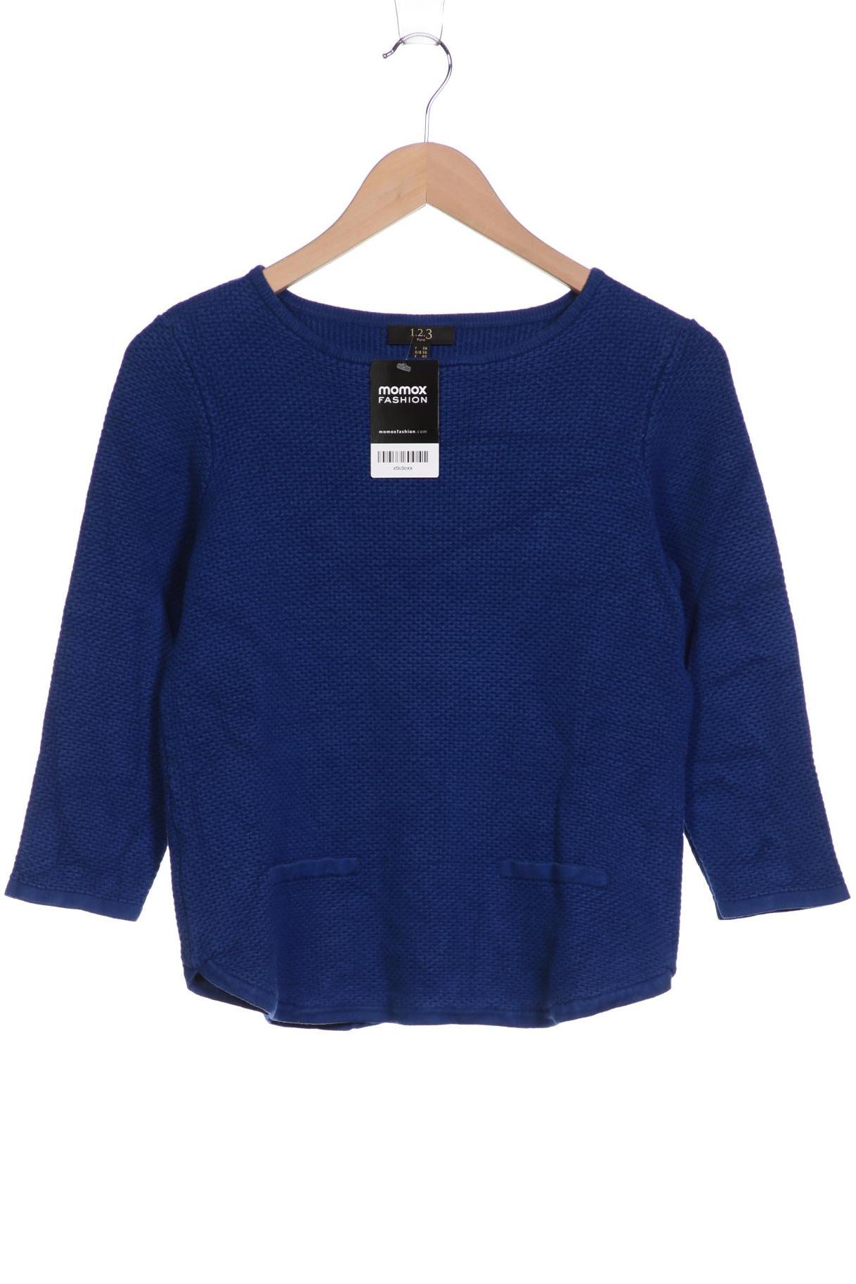 

1 2 3 Paris Damen Pullover, blau, Gr. 36
