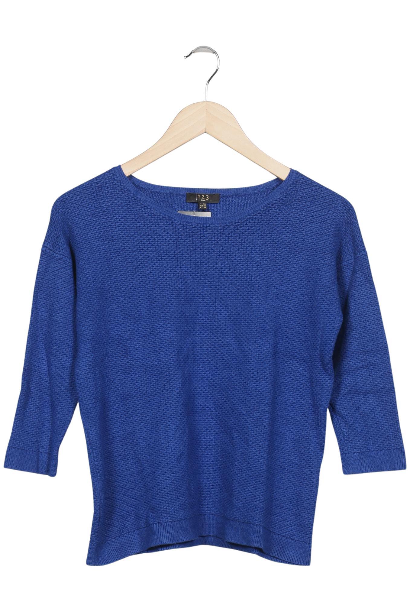 

1 2 3 Paris Damen Pullover, blau, Gr. 34