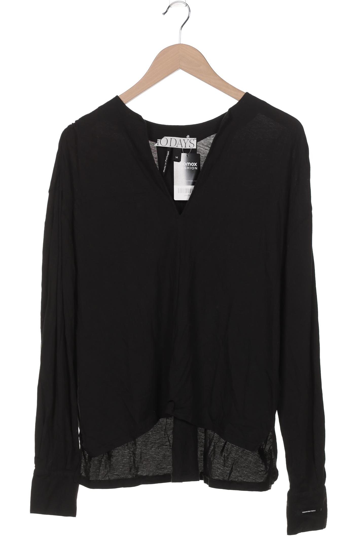 

10Days Damen Langarmshirt, schwarz, Gr. 38