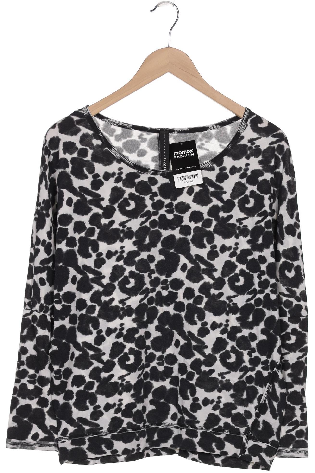 

10Days Damen Langarmshirt, schwarz, Gr. 48