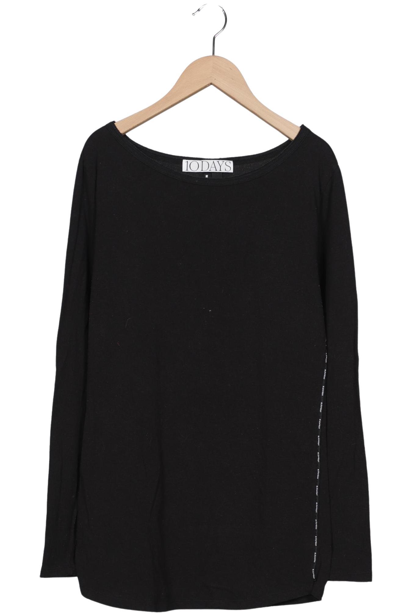 

10Days Damen Langarmshirt, schwarz, Gr. 44