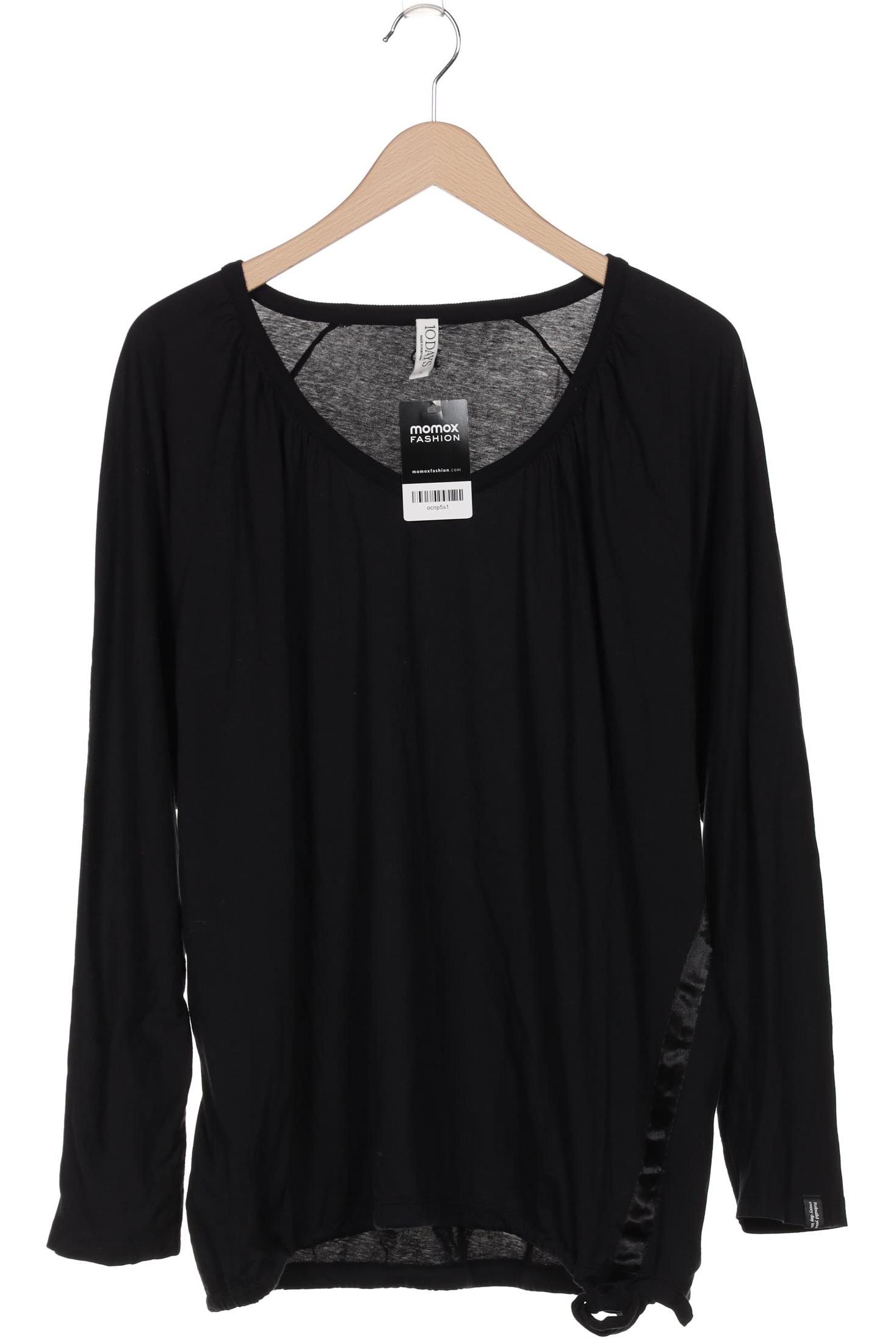 

10Days Damen Langarmshirt, schwarz, Gr. 42