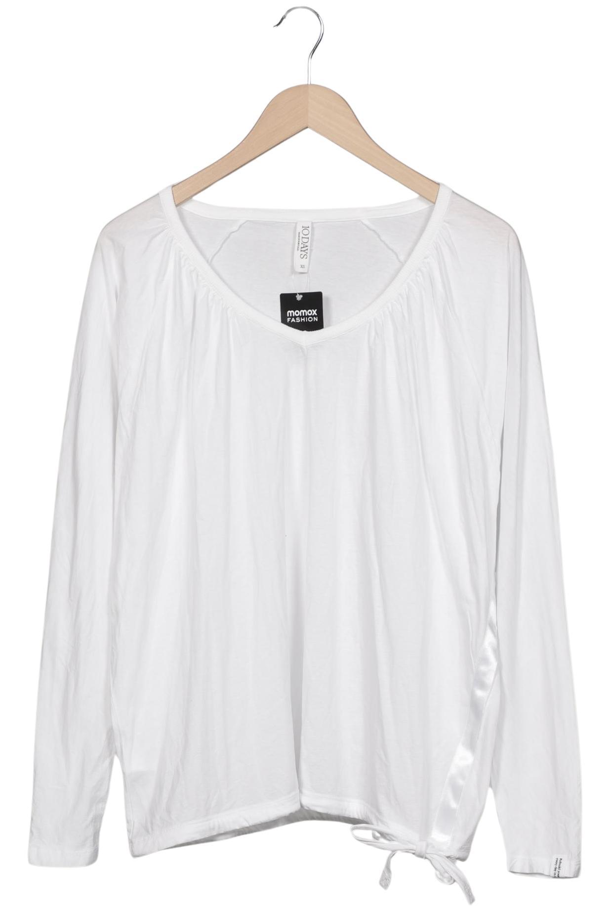 

10Days Damen Langarmshirt, weiß, Gr. 34