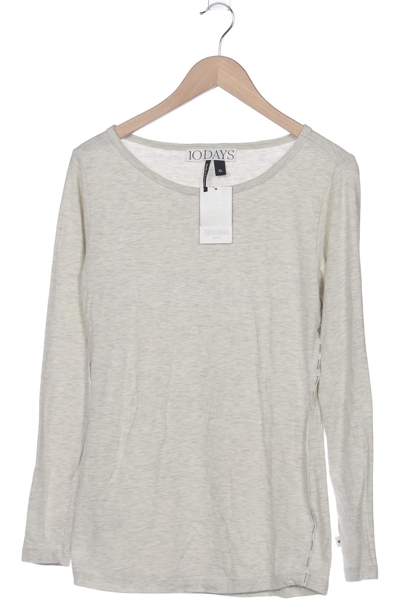 

10Days Damen Langarmshirt, grau, Gr. 44