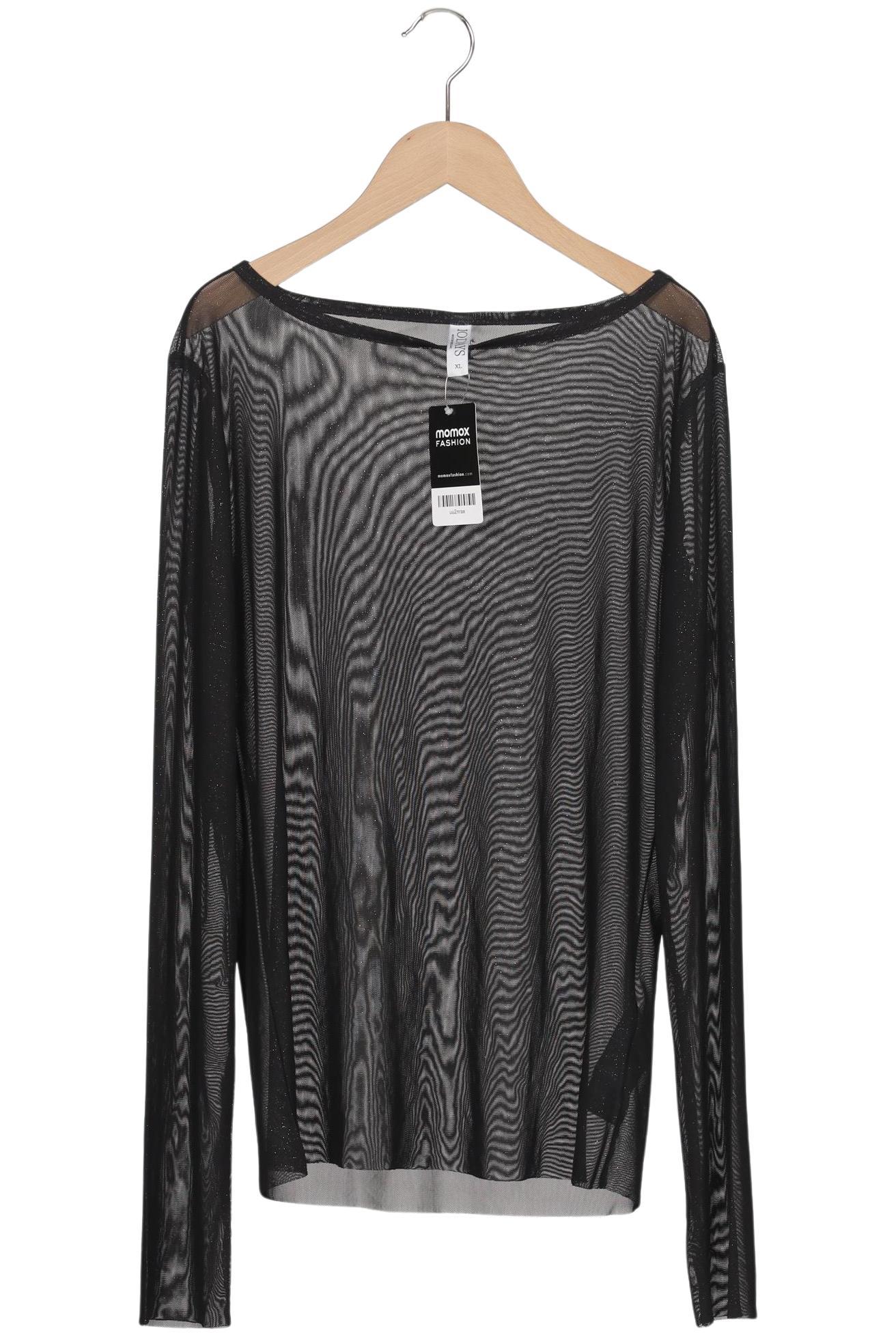 

10Days Damen Langarmshirt, schwarz, Gr. 44