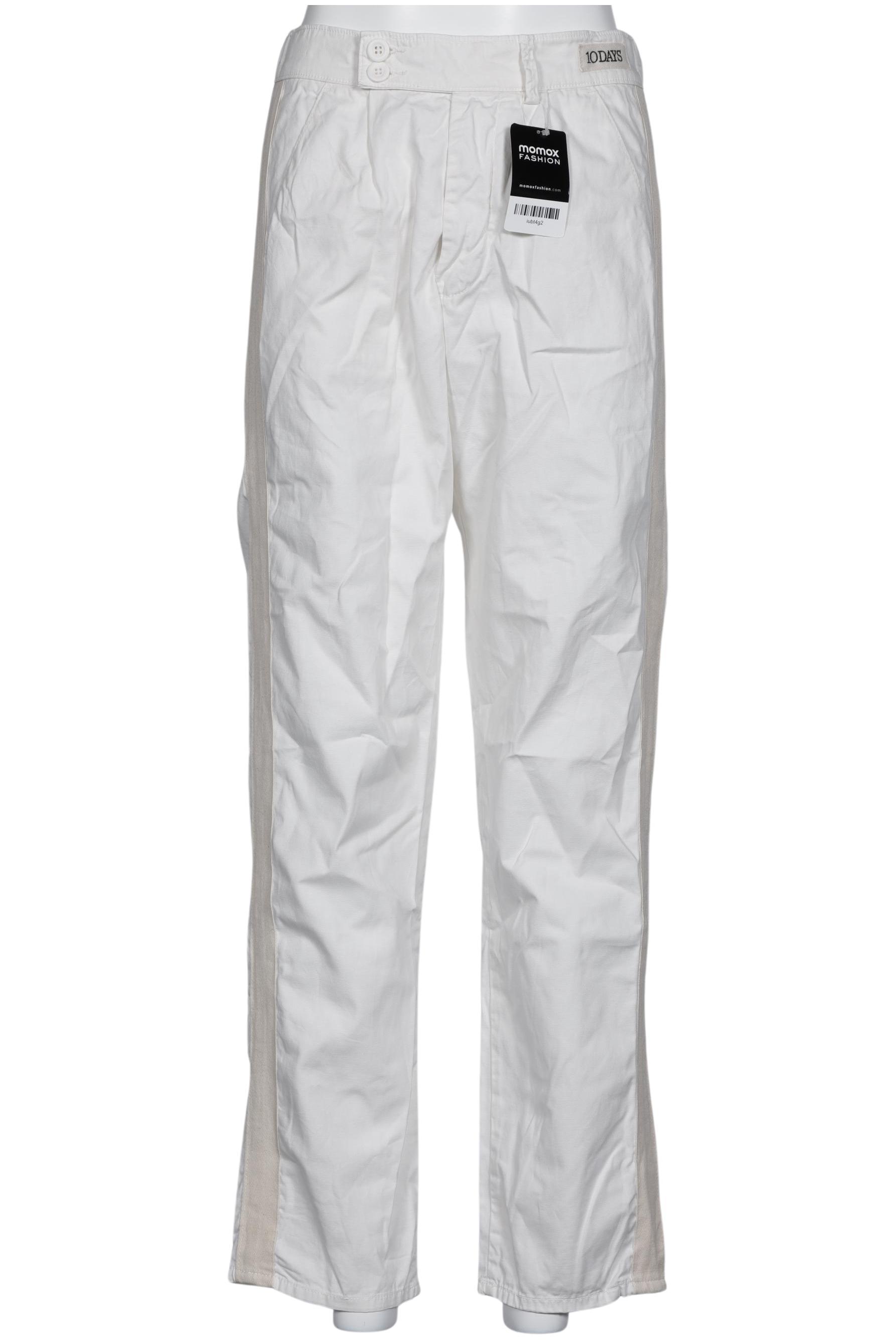 

10Days Damen Stoffhose, weiß, Gr. 0