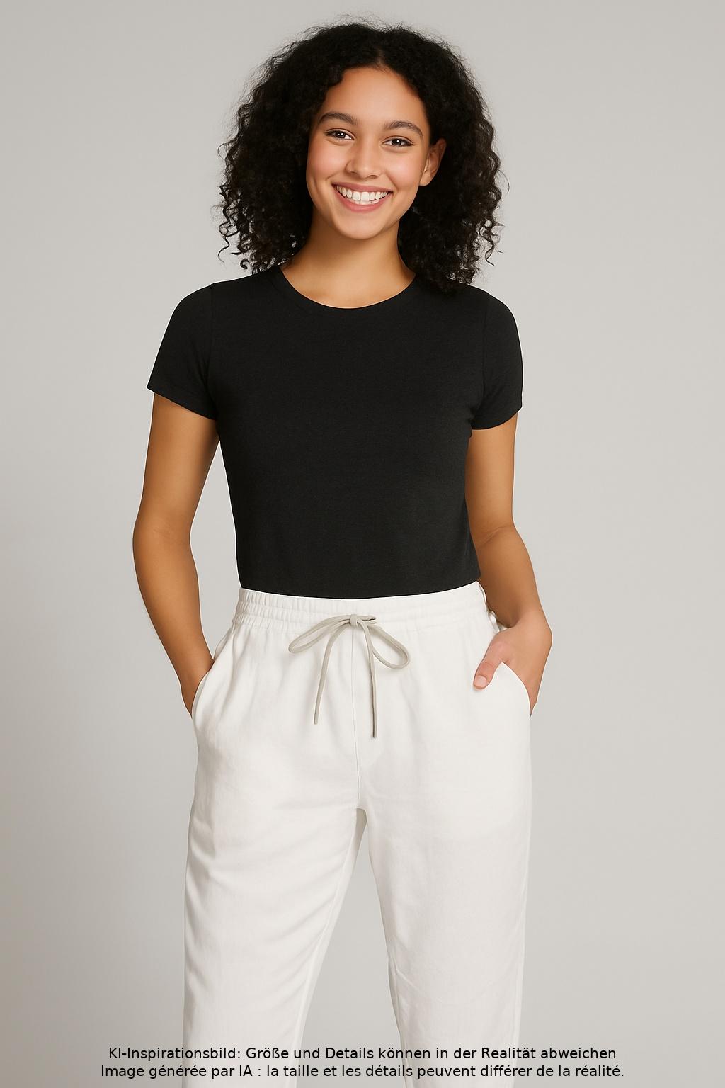 

10Days Damen Stoffhose, weiß, Gr. 0