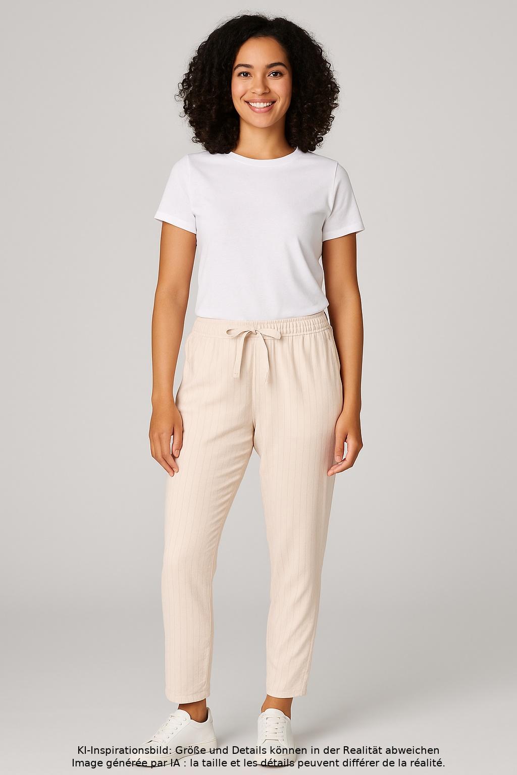 

10Days Damen Stoffhose, beige, Gr. 0