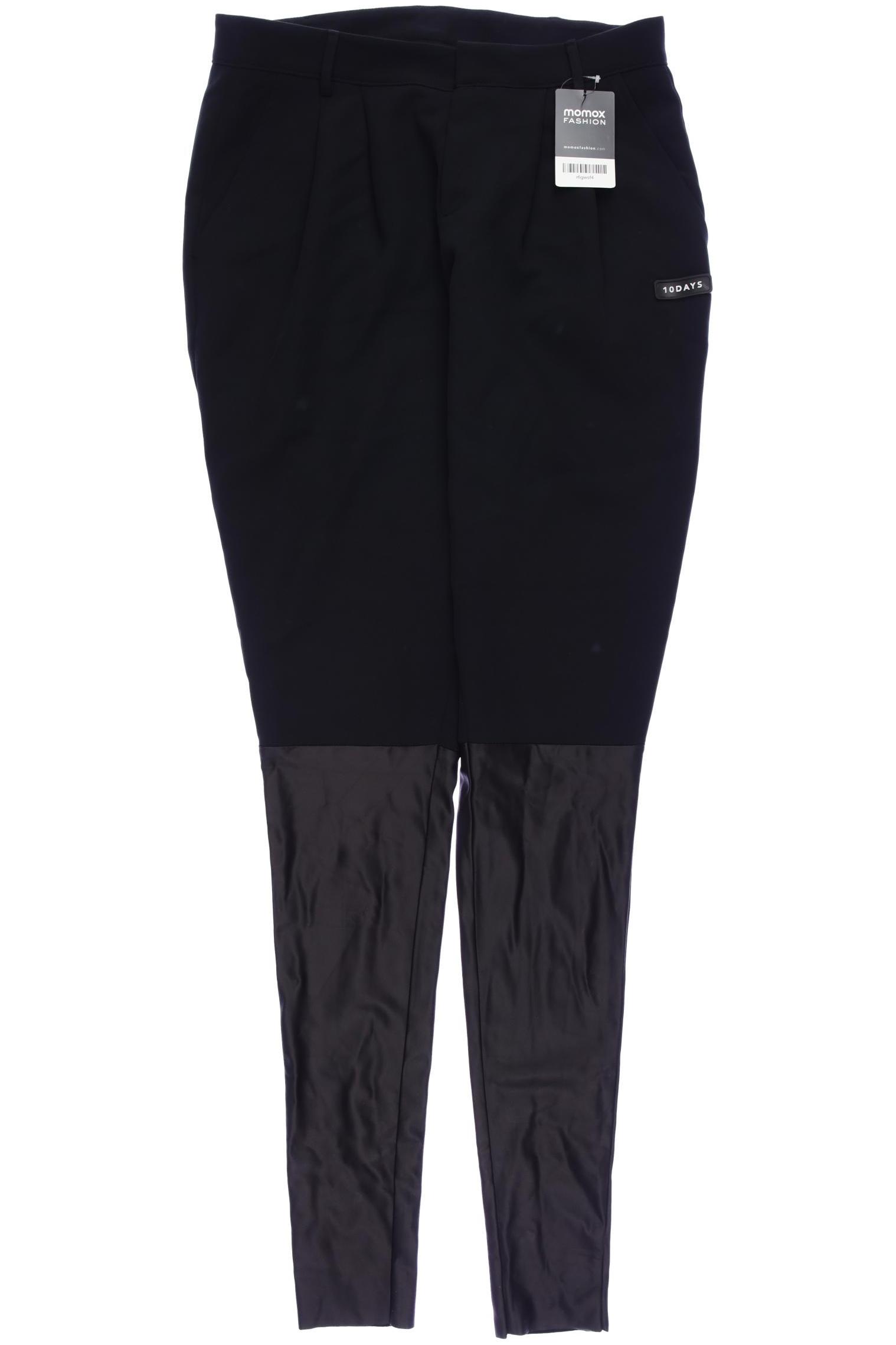 

10Days Damen Stoffhose, schwarz, Gr. 0