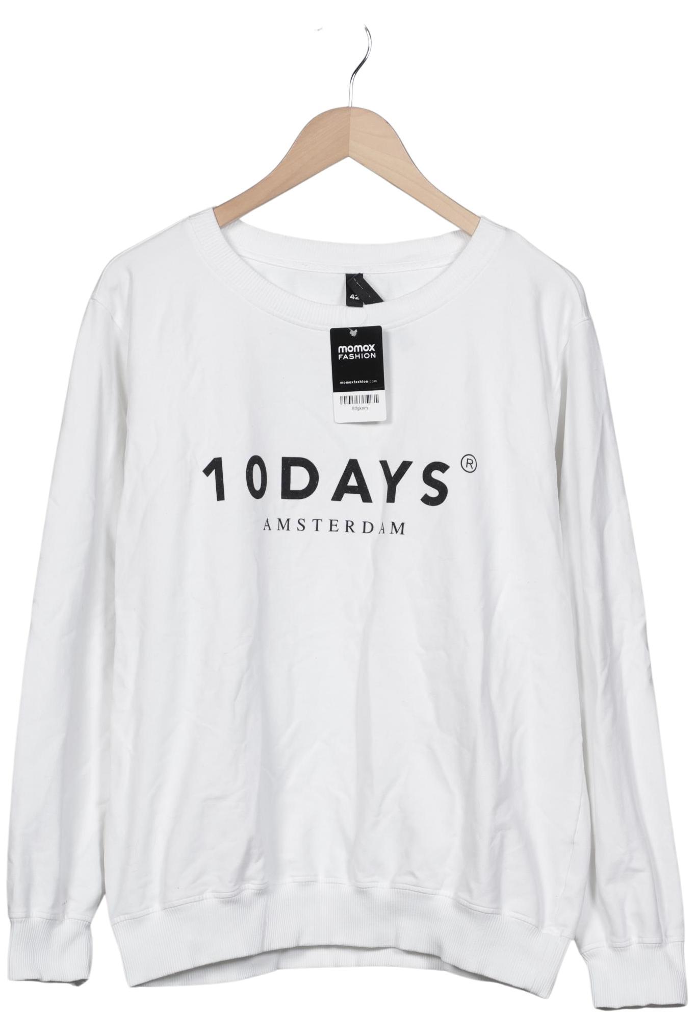 

10Days Damen Sweatshirt, weiß, Gr. 42