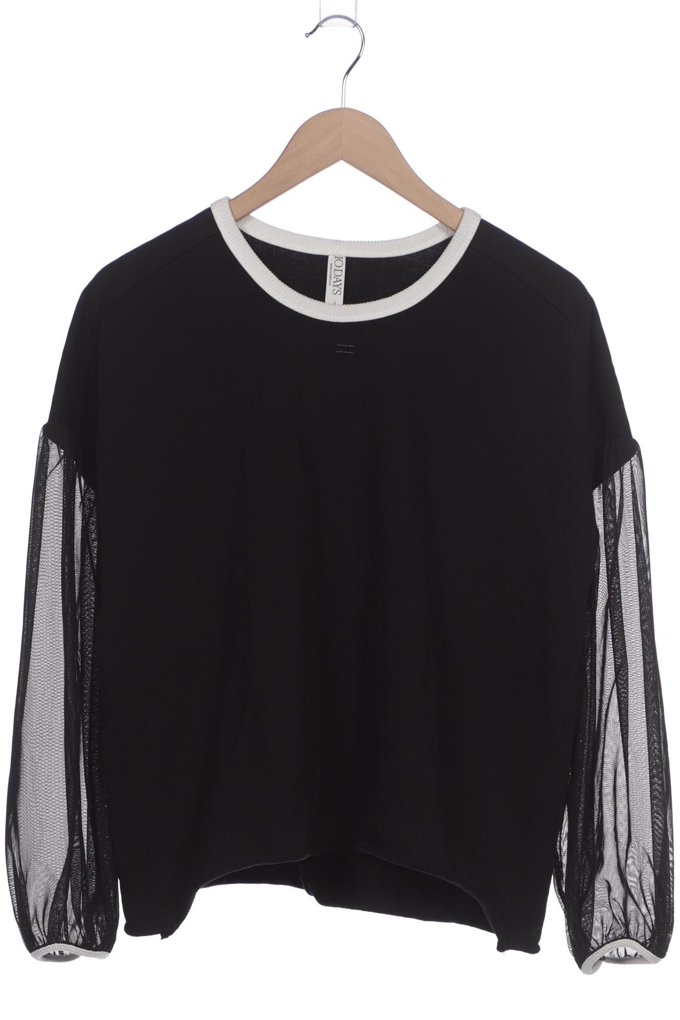 

10Days Damen Sweatshirt, schwarz, Gr. 36