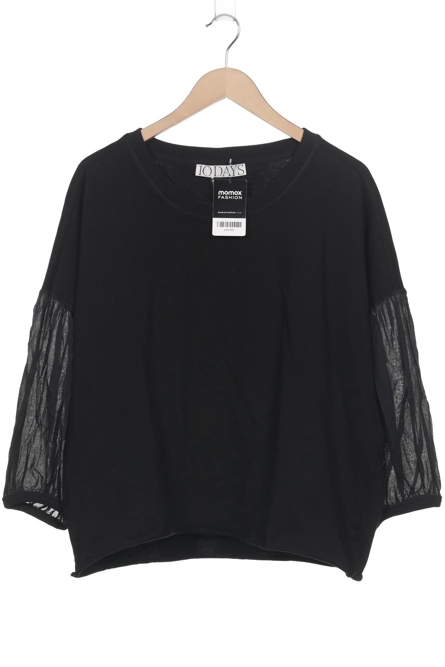 

10Days Damen Sweatshirt, schwarz, Gr. 42