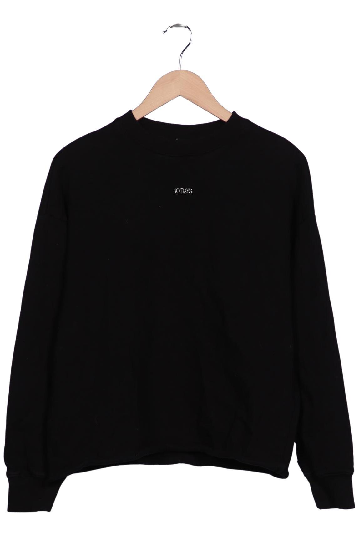 

10Days Damen Sweatshirt, schwarz, Gr. 38