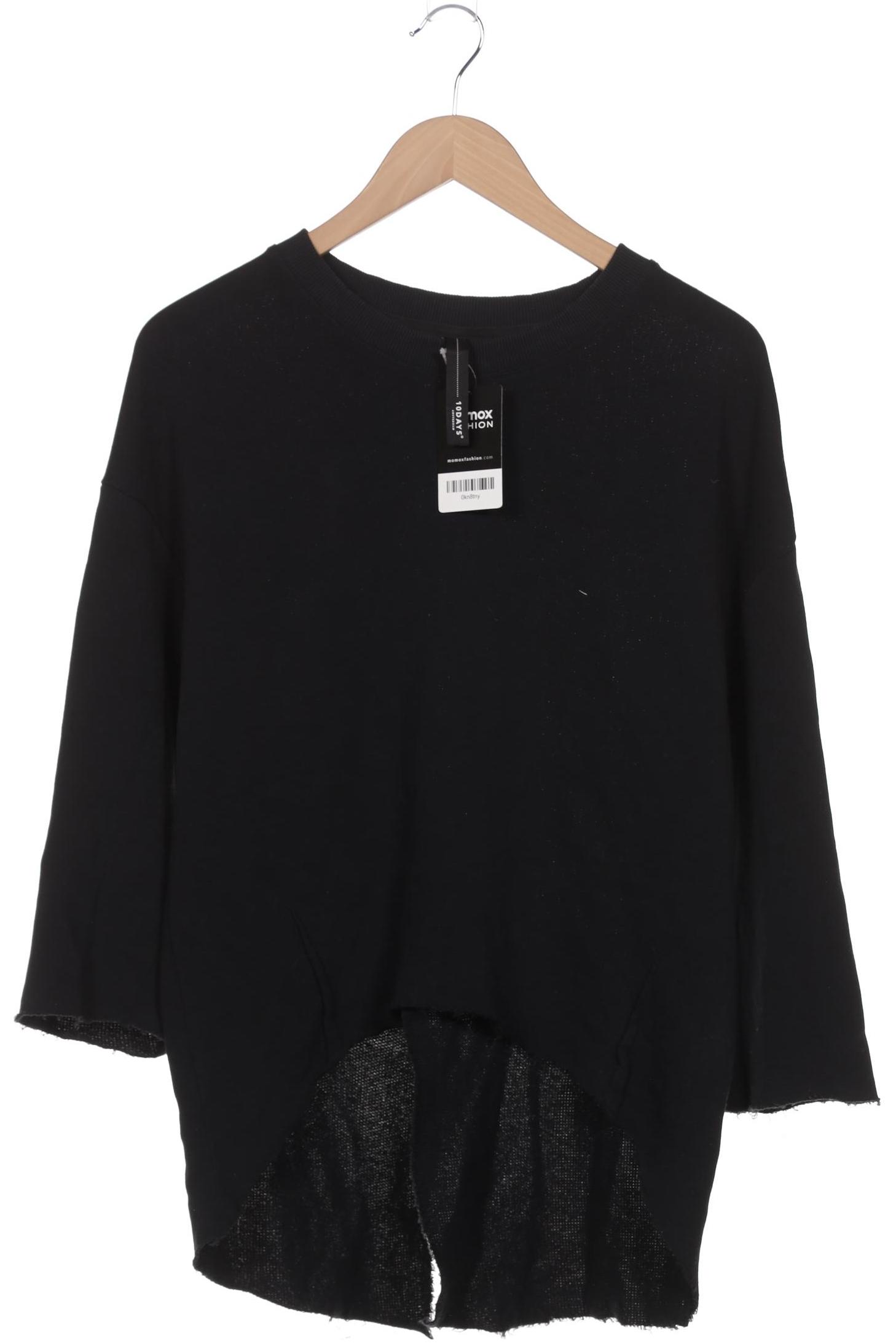 

10Days Damen Sweatshirt, schwarz, Gr. 38
