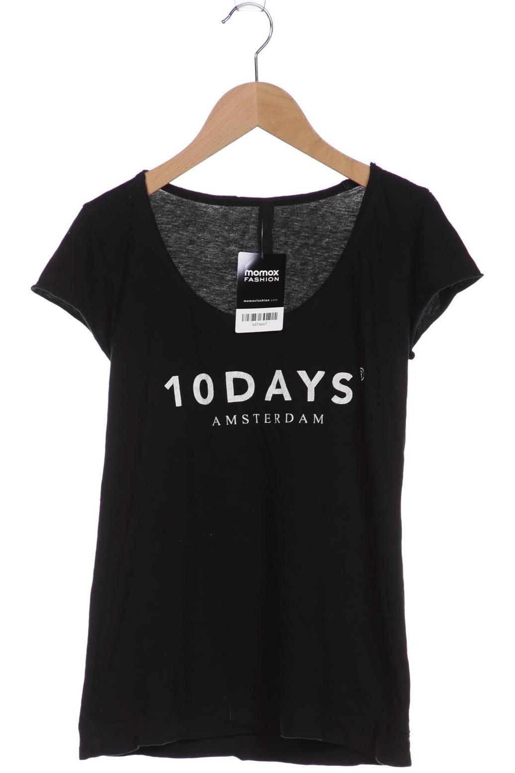 

10DAYS Damen T-Shirt, schwarz