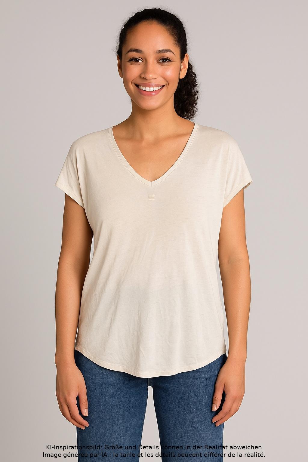 

10Days Damen T-Shirt, beige, Gr. 42