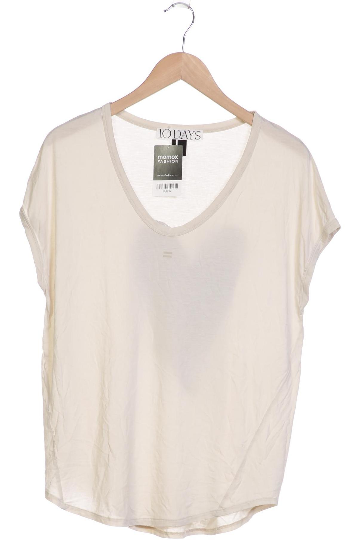 

10Days Damen T-Shirt, cremeweiß, Gr. 36