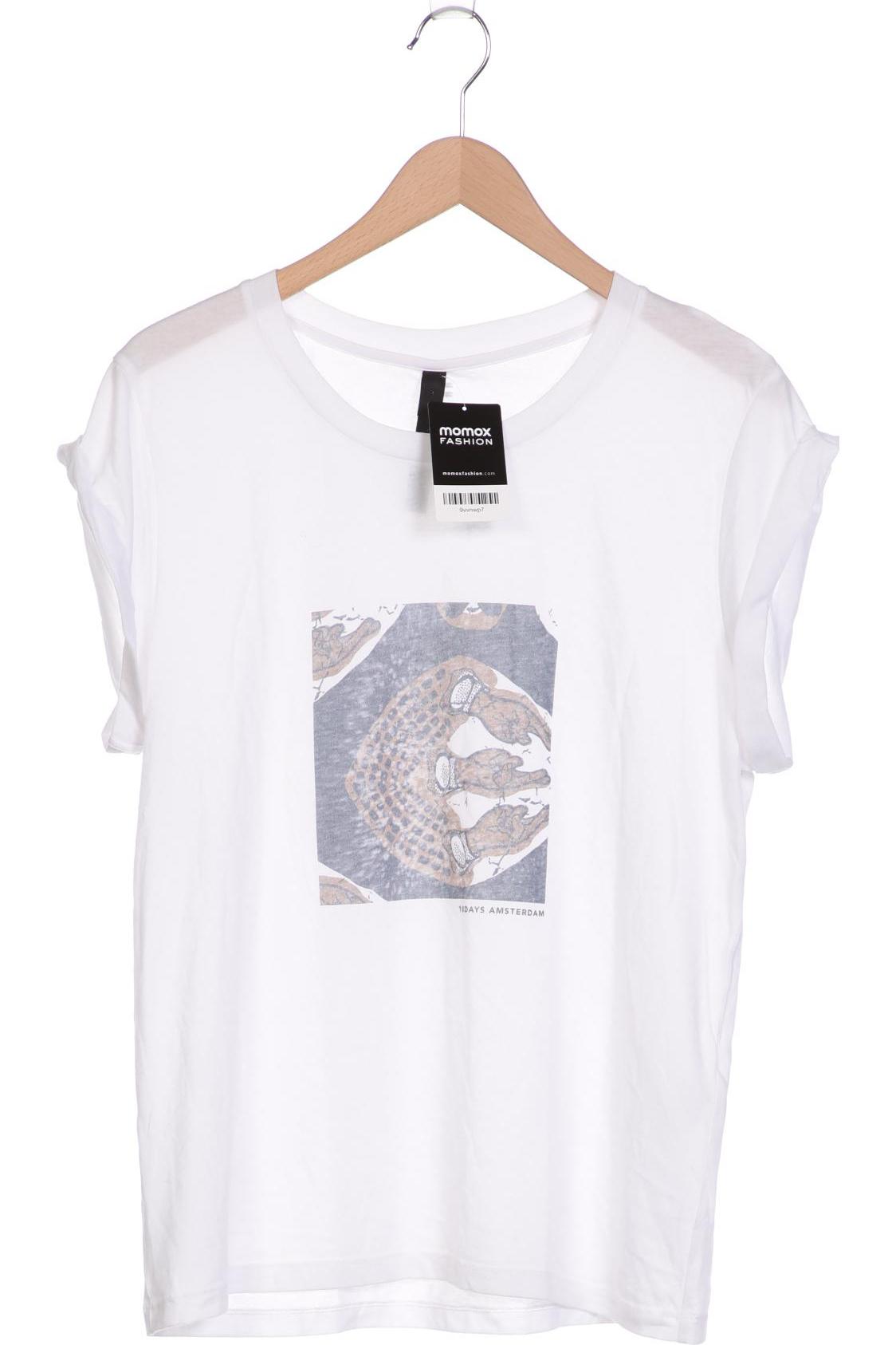 

10DAYS Damen T-Shirt, weiß