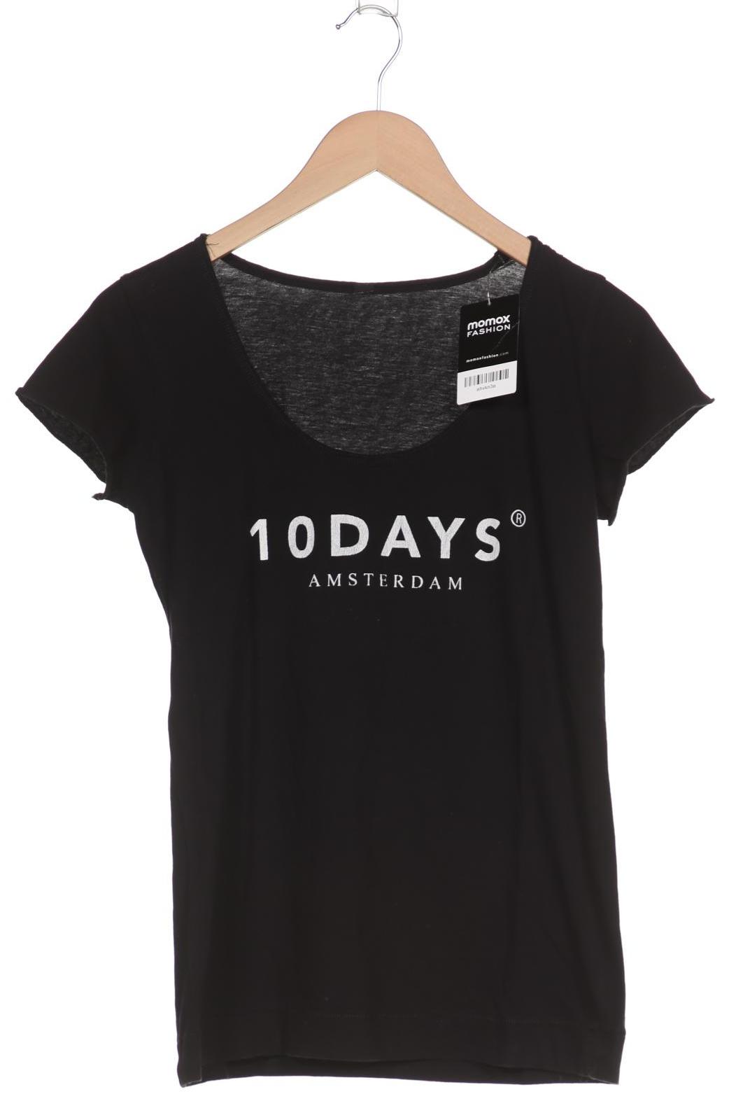 

10DAYS Damen T-Shirt, schwarz