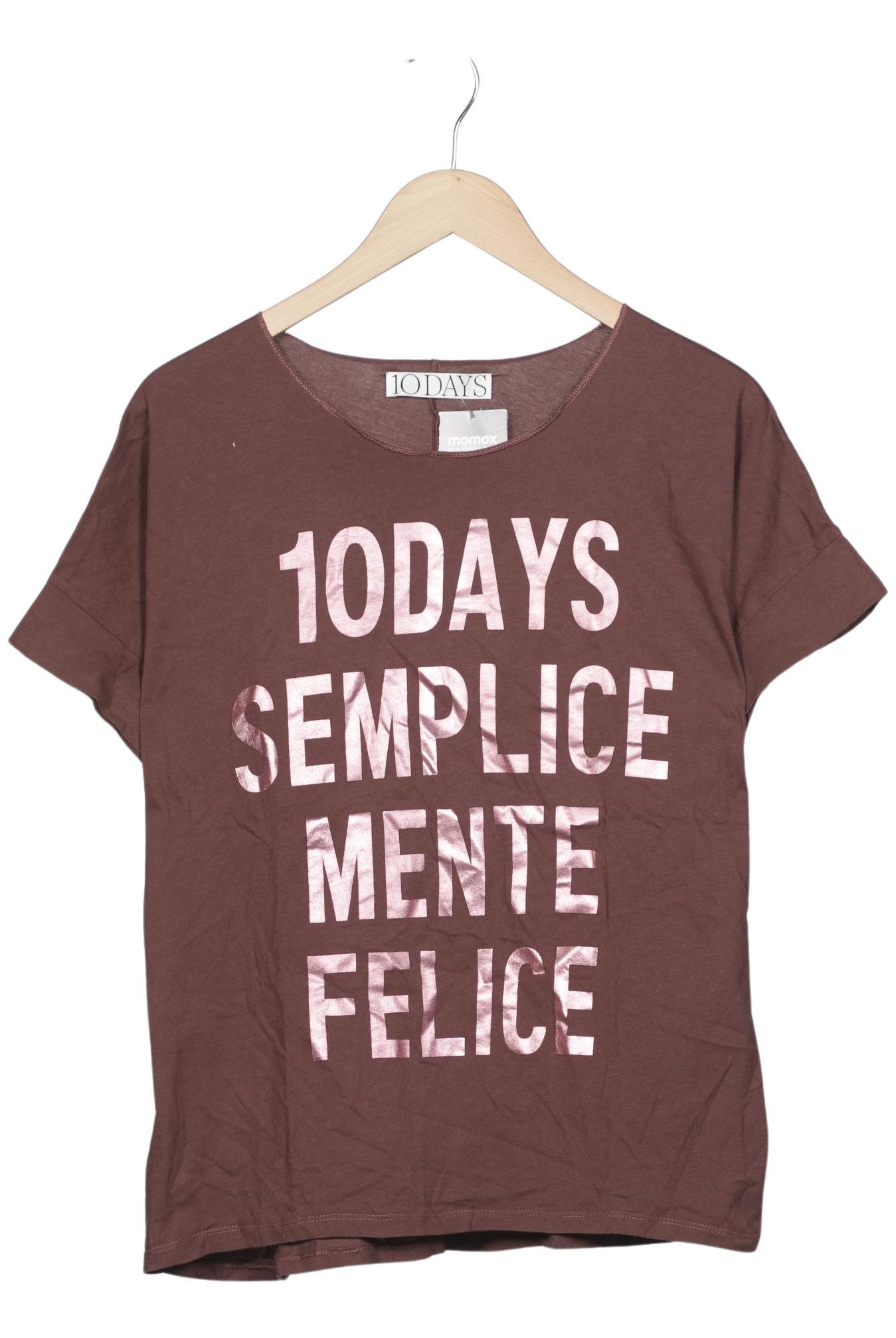

10Days Damen T-Shirt, braun, Gr. 34