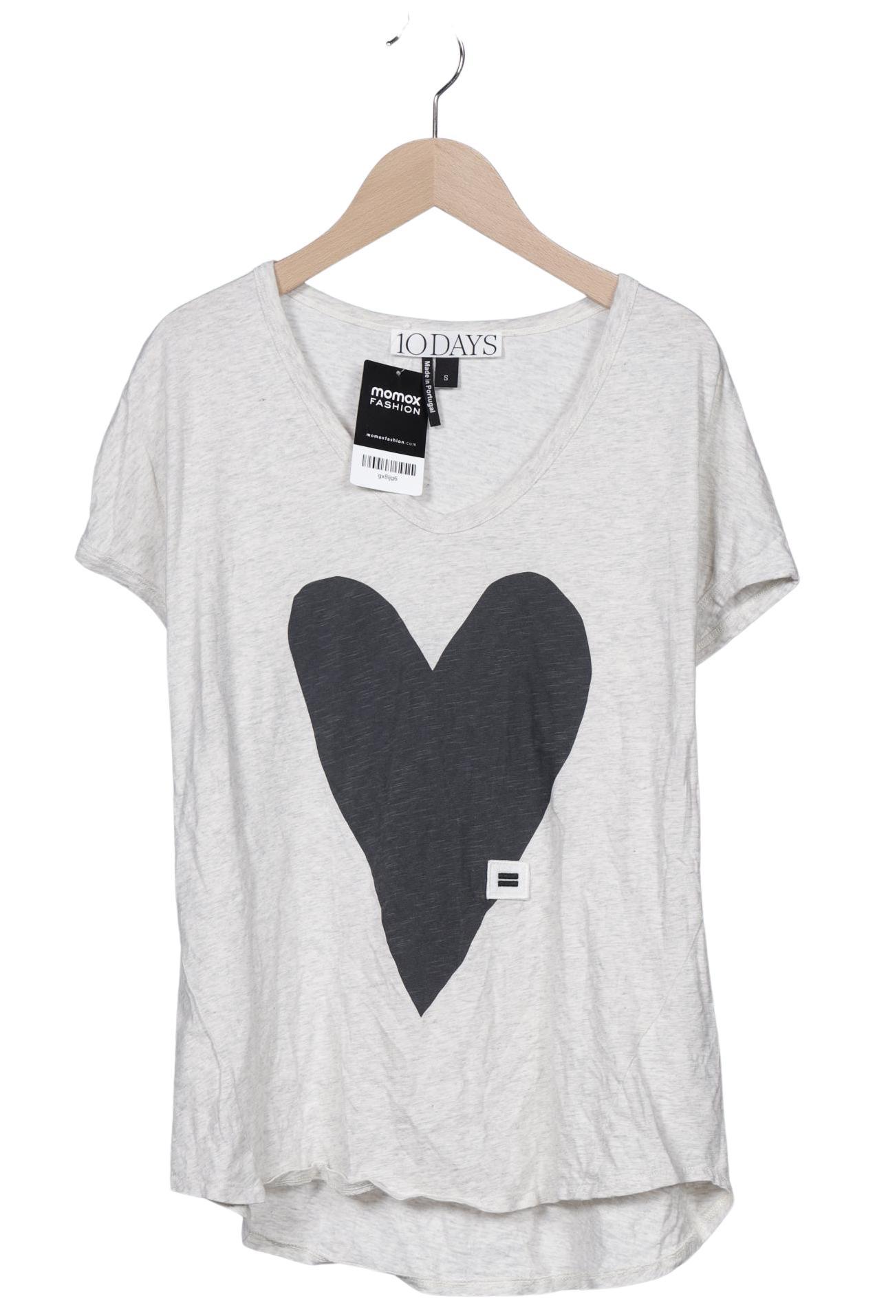 

10Days Damen T-Shirt, grau, Gr. 36