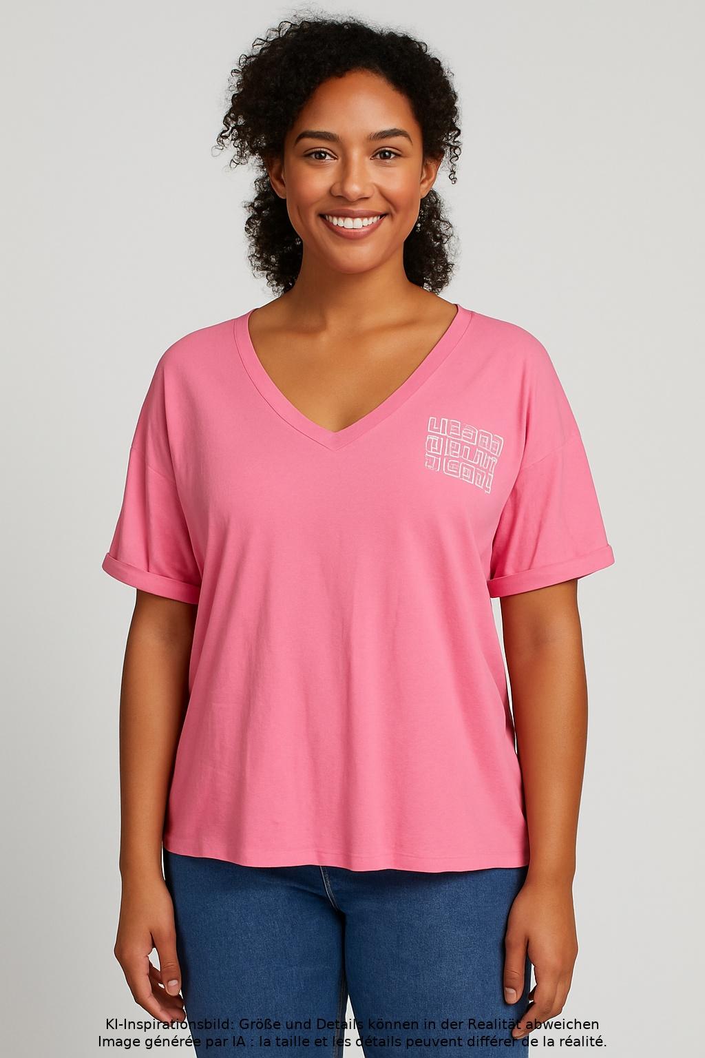 

10Days Damen T-Shirt, pink, Gr. 44