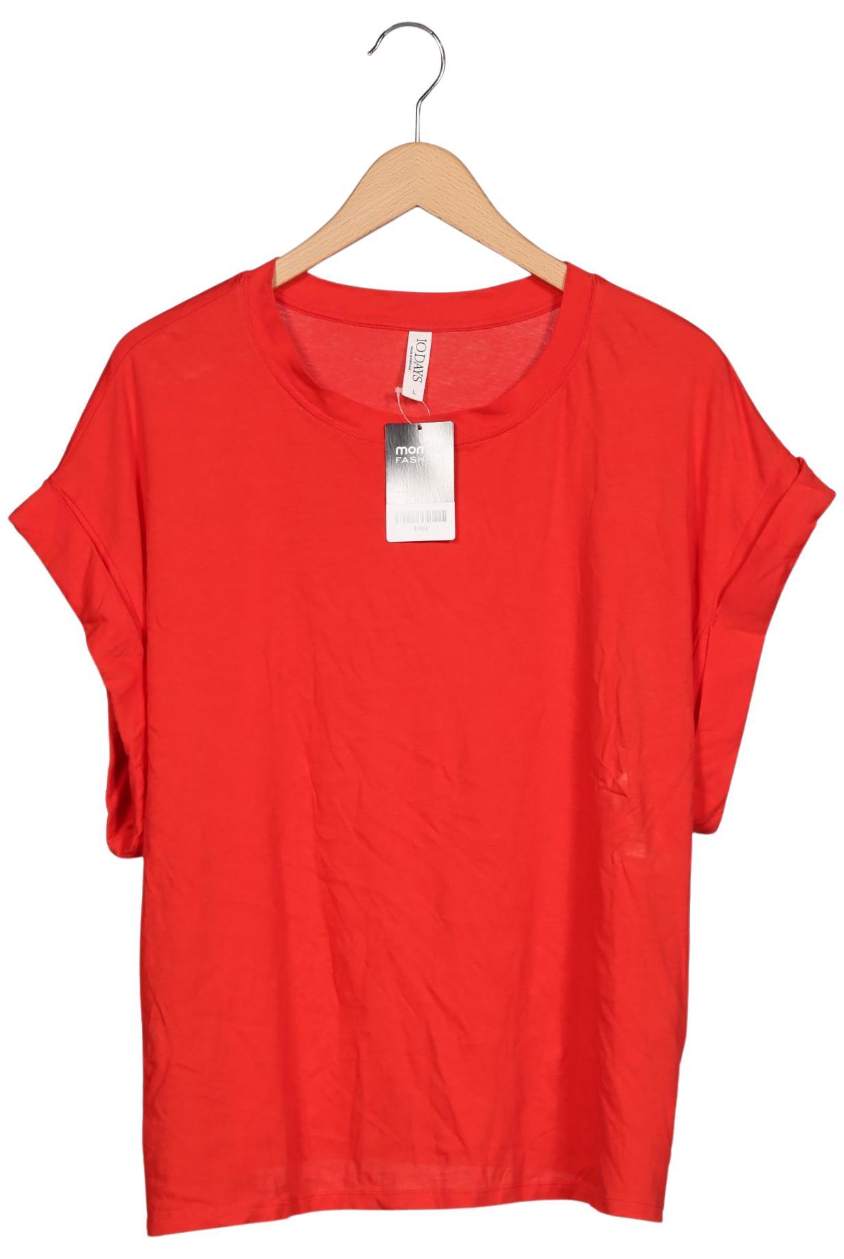 

10Days Damen T-Shirt, rot, Gr. 42