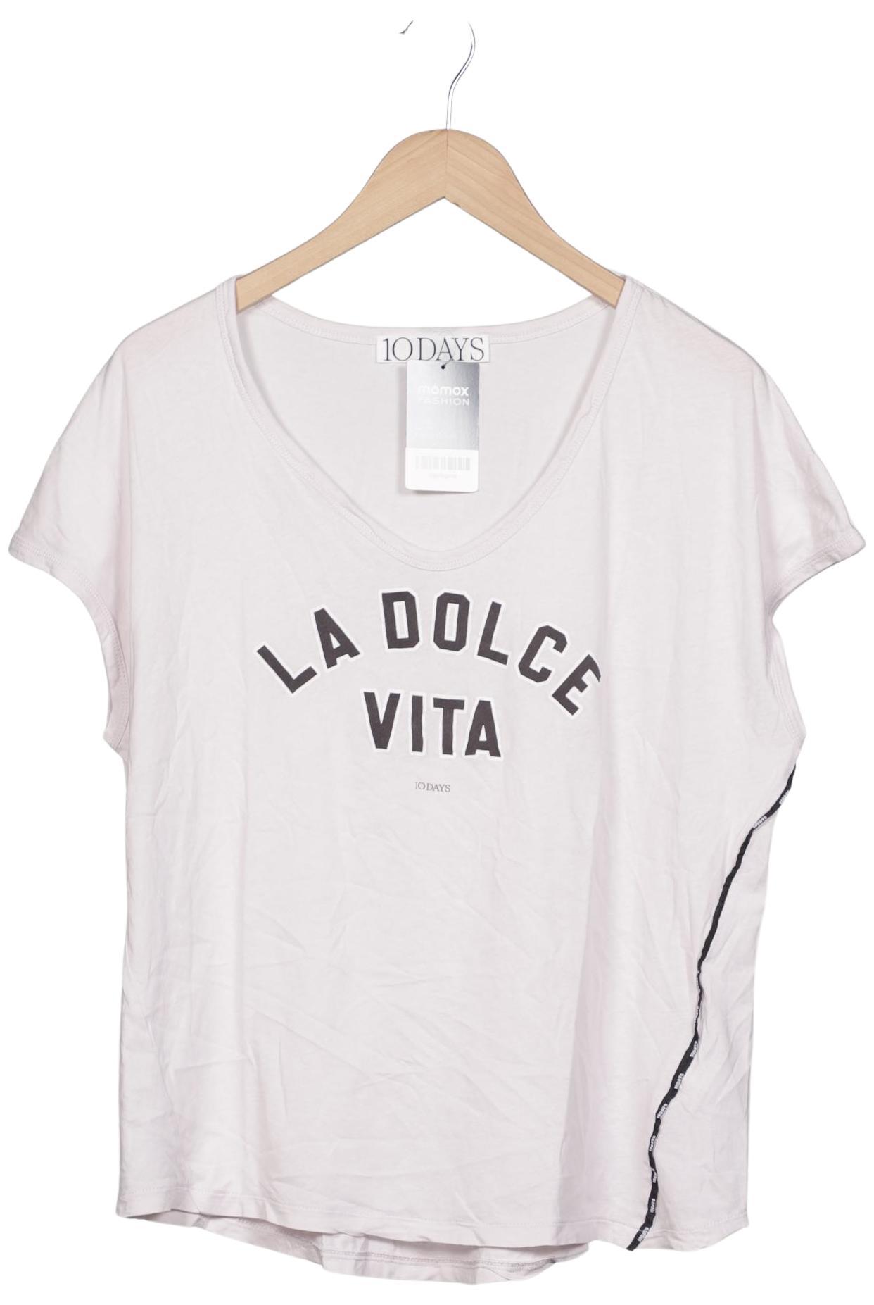 

10Days Damen T-Shirt, cremeweiß, Gr. 38