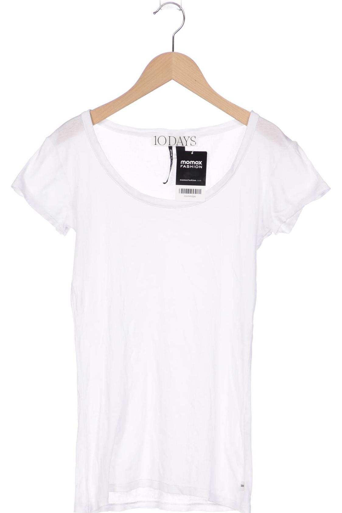 

10DAYS Damen T-Shirt, weiß
