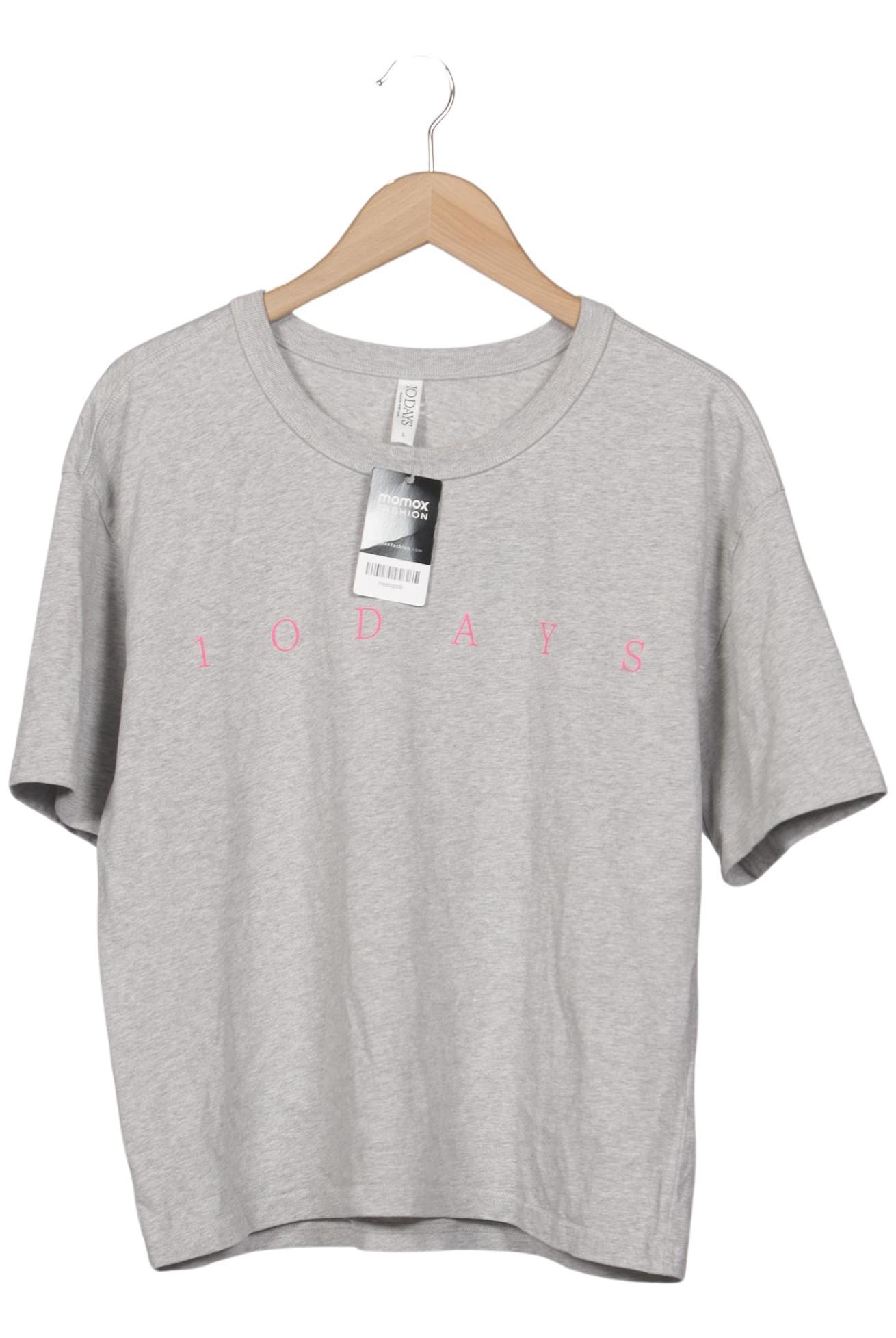

10Days Damen T-Shirt, grau, Gr. 42