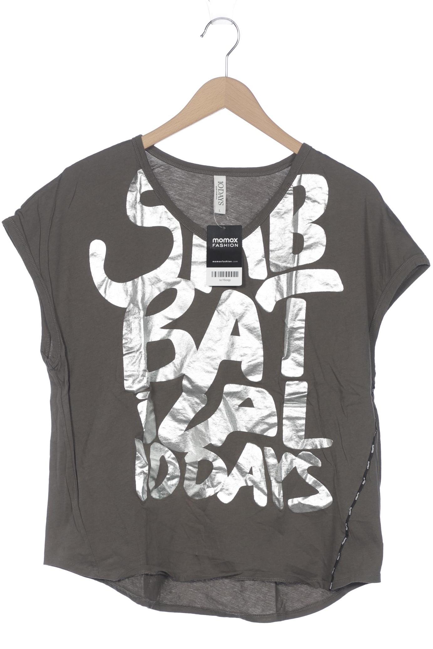 

10Days Damen T-Shirt, grün, Gr. 42