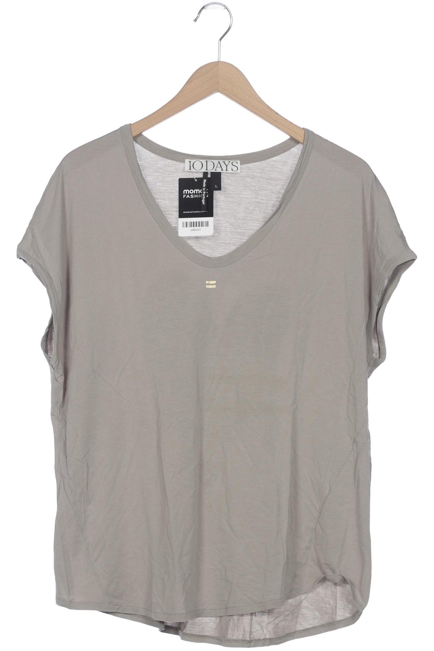 

10Days Damen T-Shirt, grau, Gr. 42