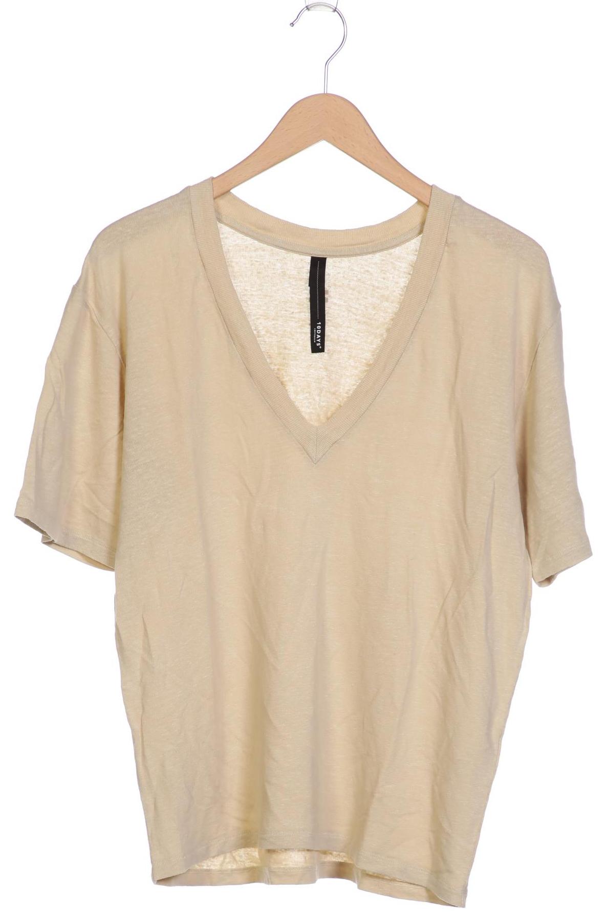 

10Days Damen T-Shirt, beige, Gr. 38