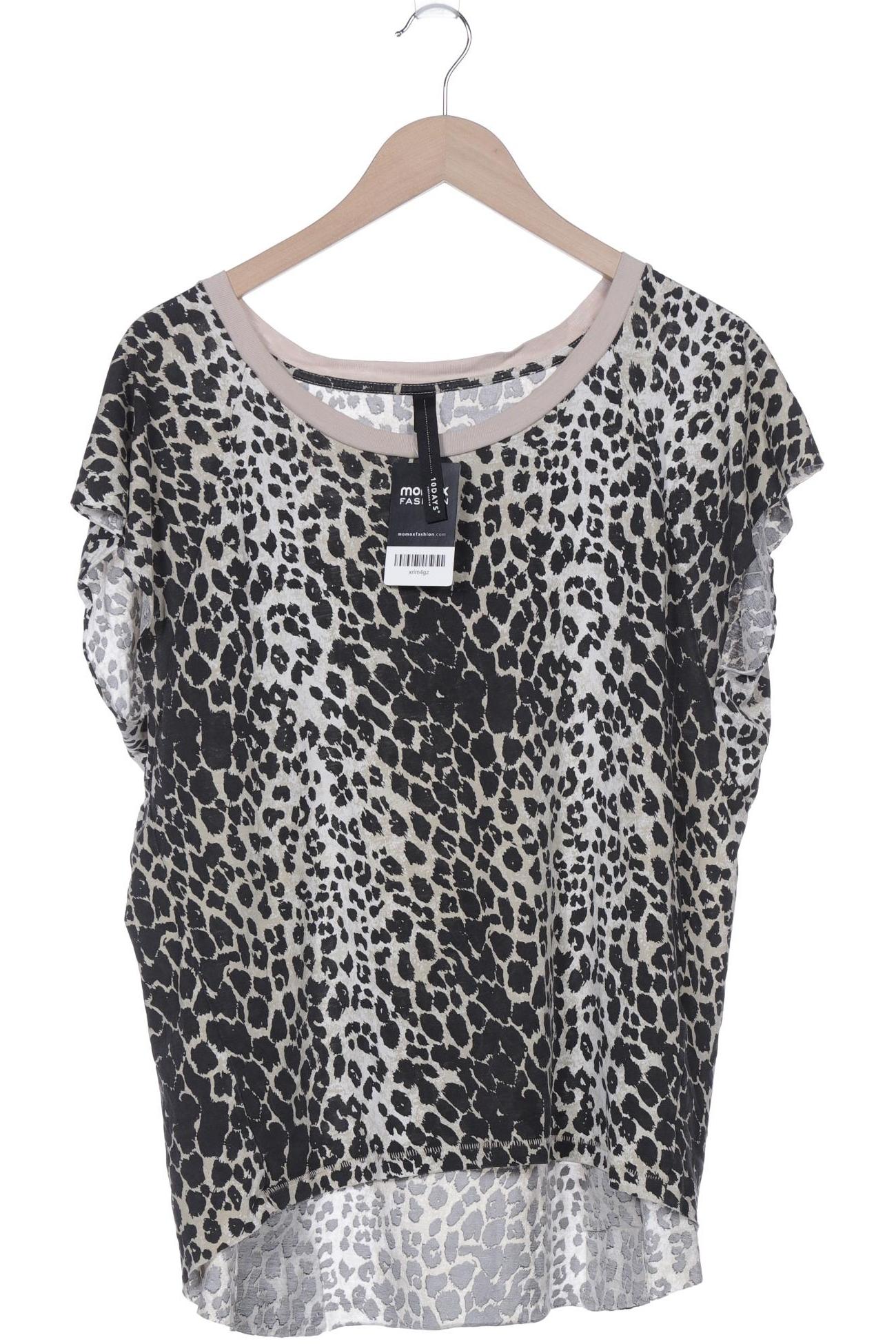 

10Days Damen T-Shirt, schwarz, Gr. 42