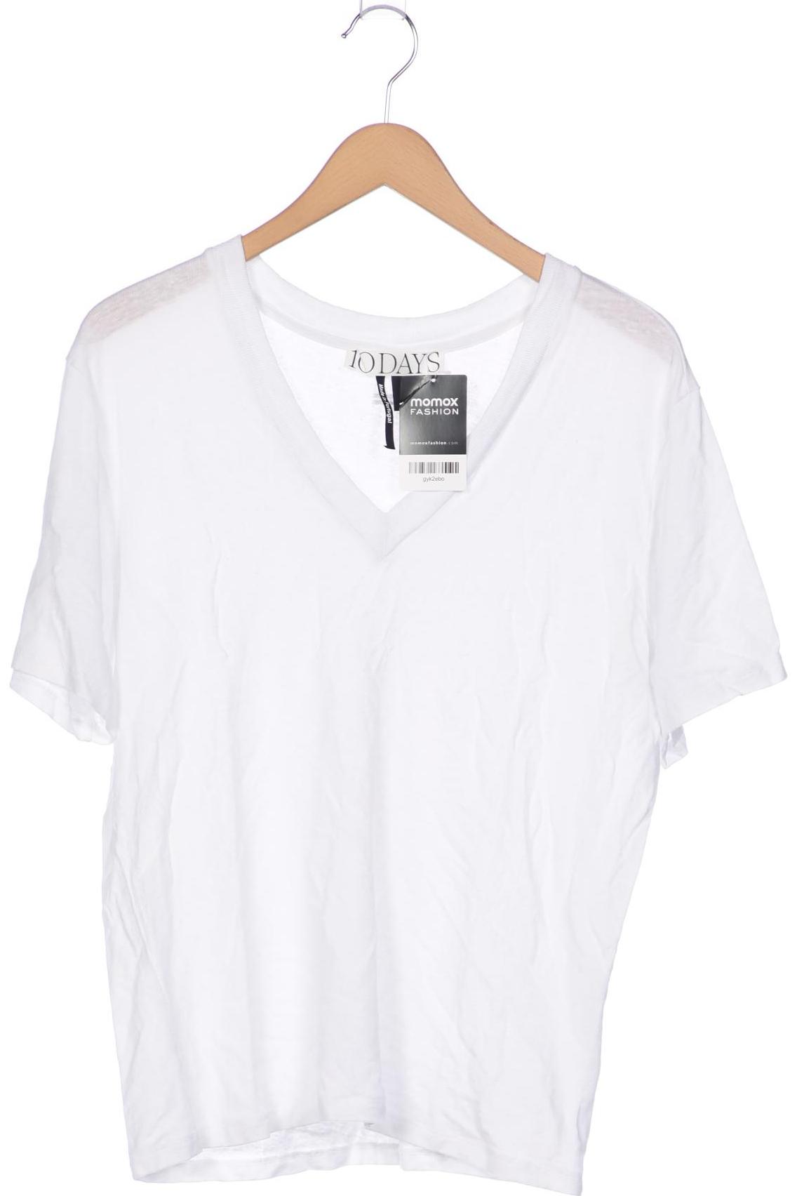 

10Days Damen T-Shirt, weiß, Gr. 38