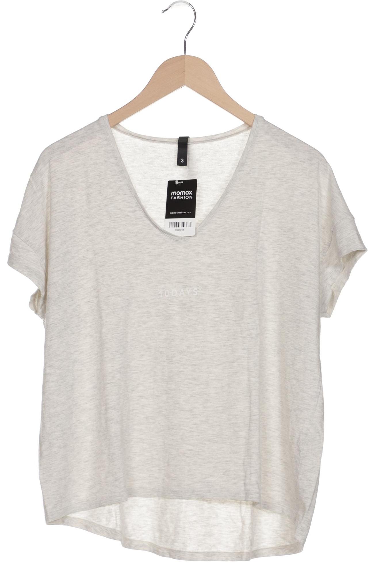 

10Days Damen T-Shirt, cremeweiß, Gr. 42