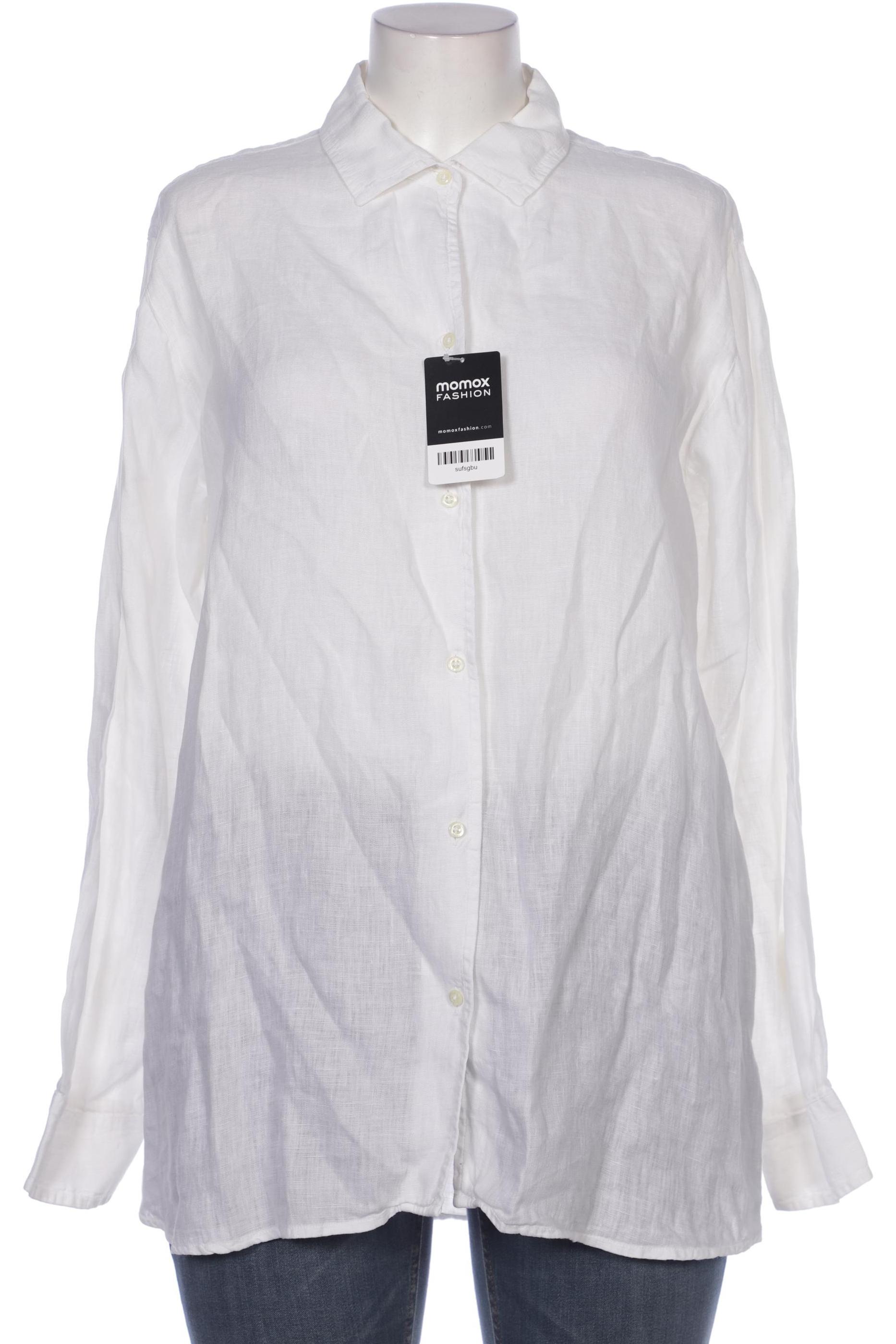 

120%lino Damen Bluse, weiß, Gr. 48