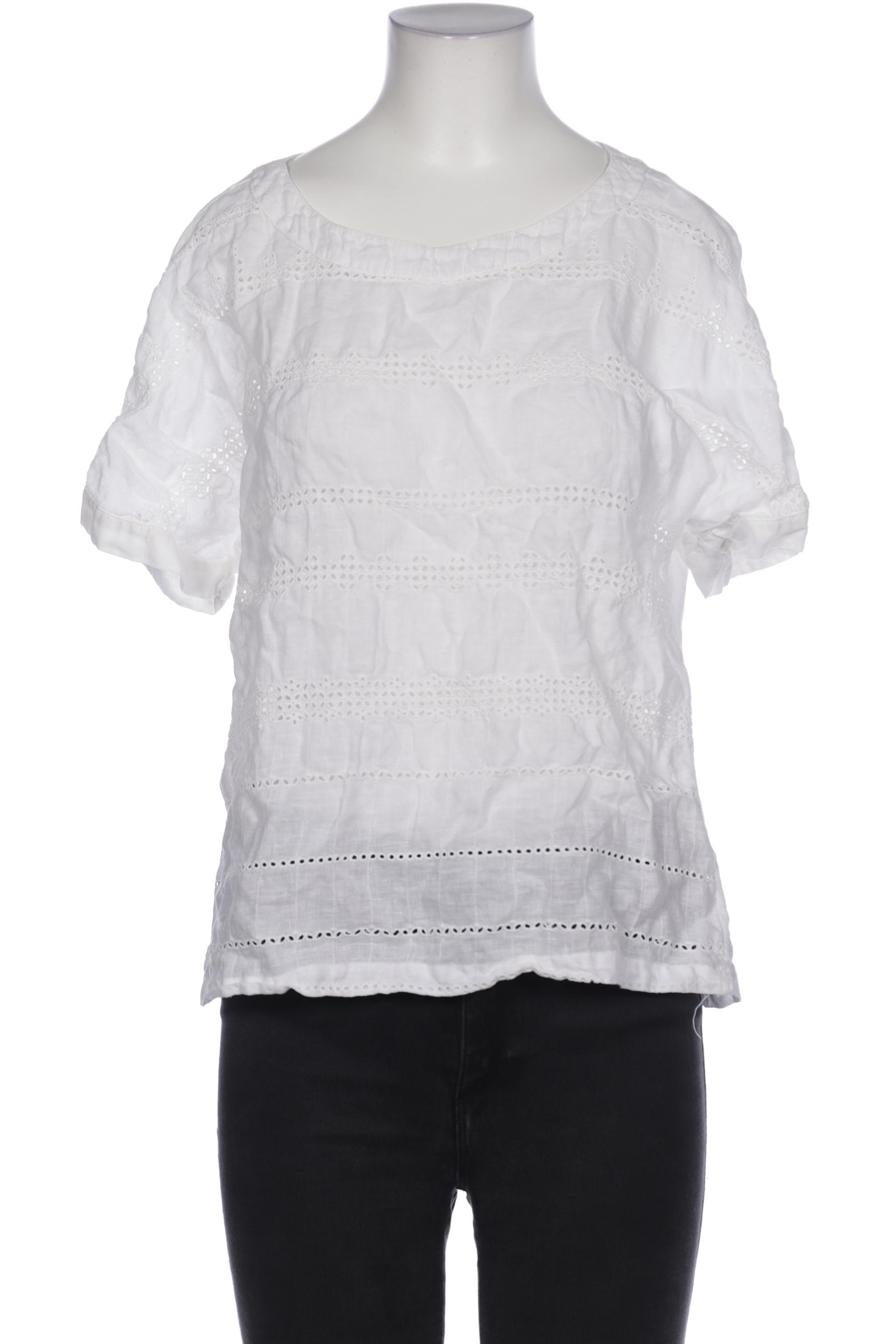 

120%lino Damen Bluse, weiß, Gr. 36