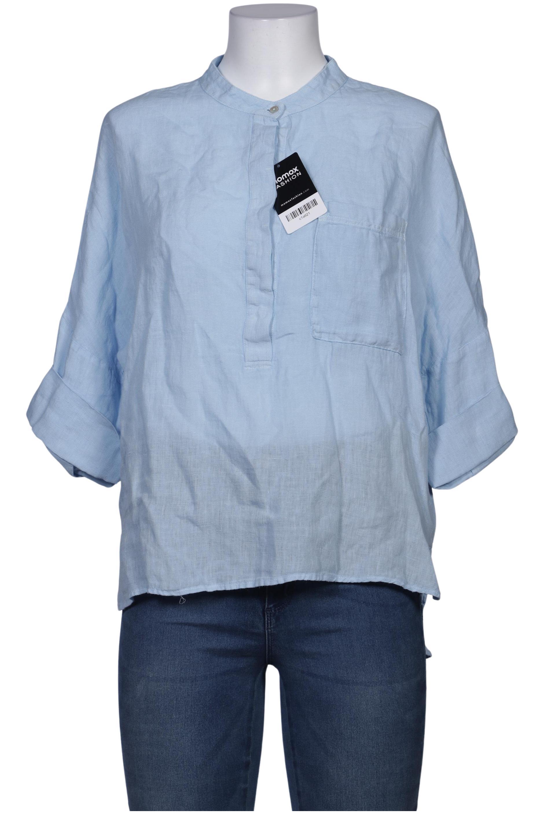 

120%lino Damen Bluse, hellblau, Gr. 46