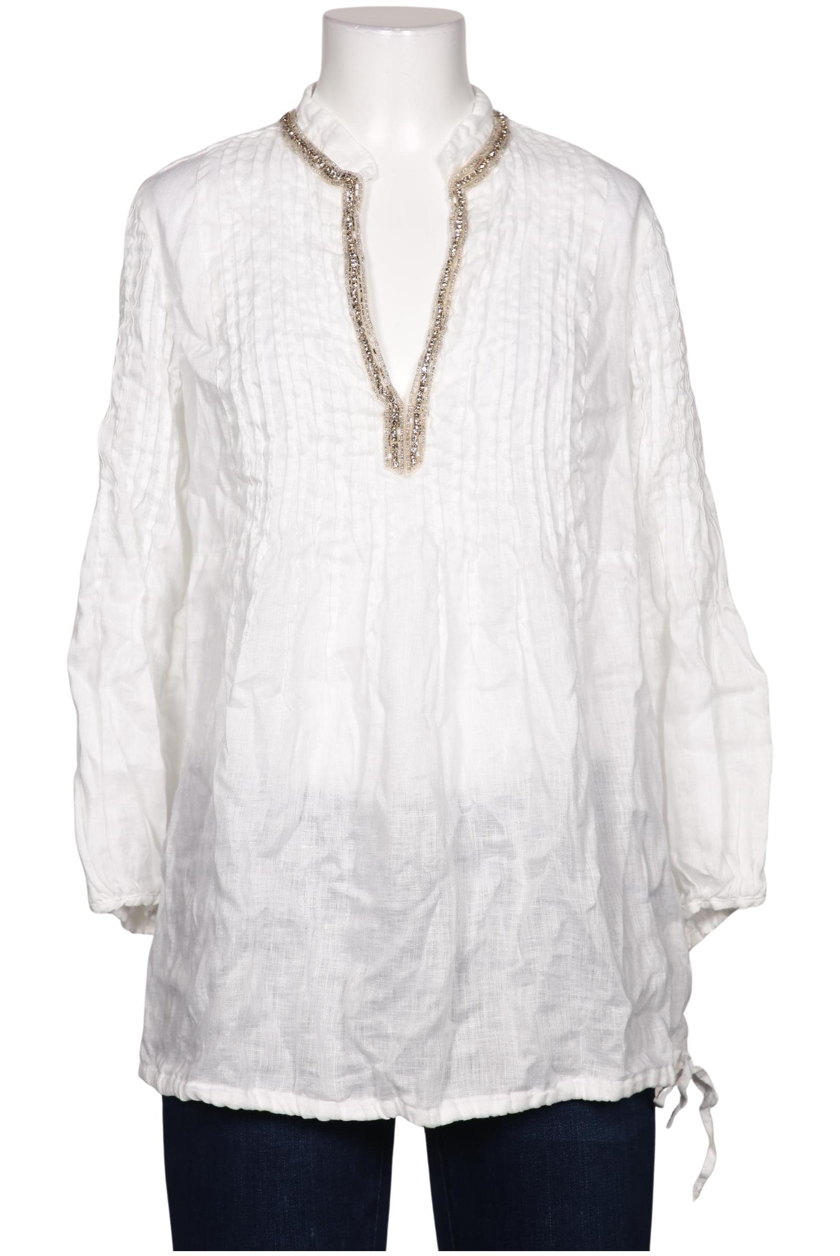 

120%lino Damen Bluse, weiß, Gr. 44